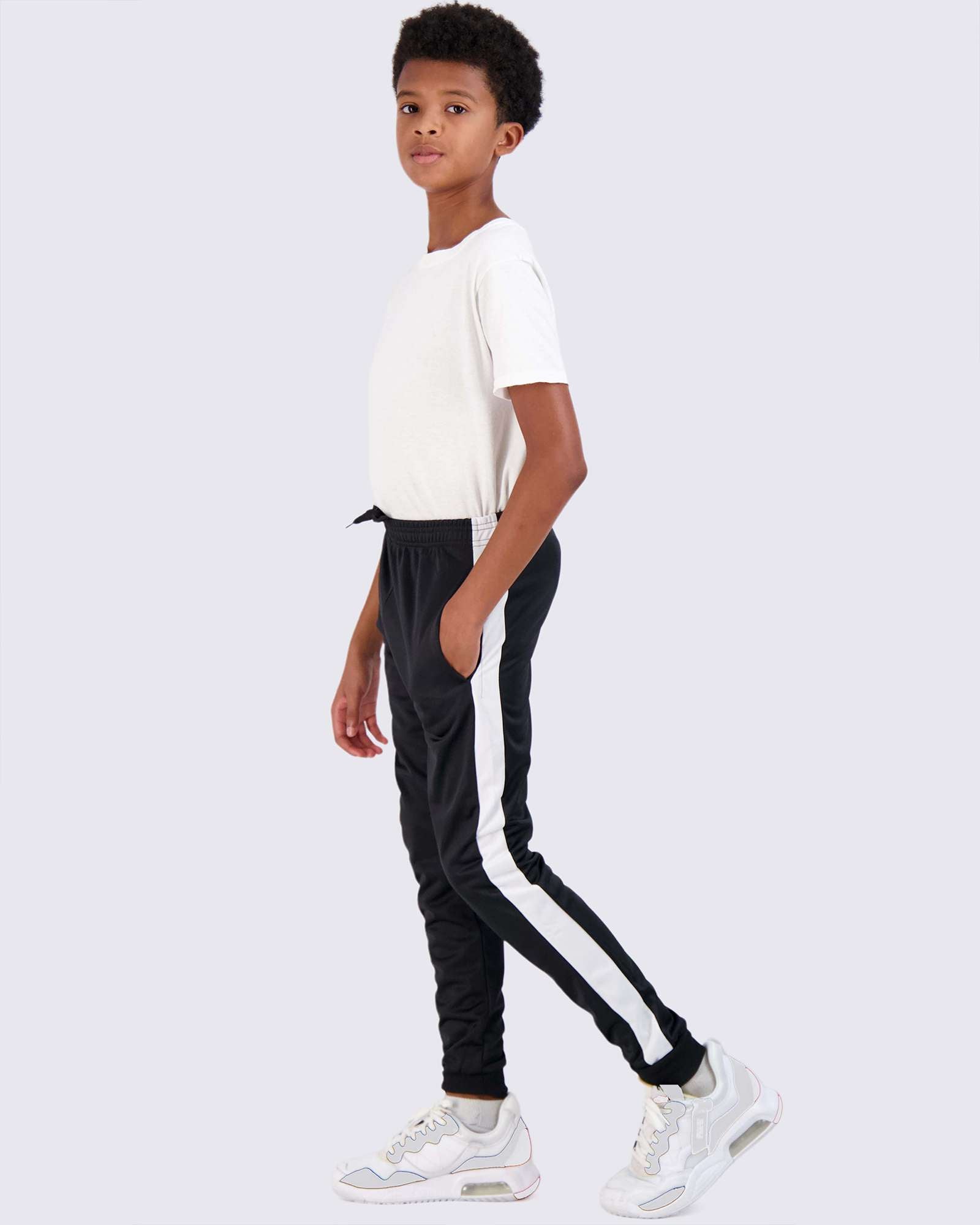 3 Pack: Boys Active Fleece-Lined Tricot Jogger Sweatpants