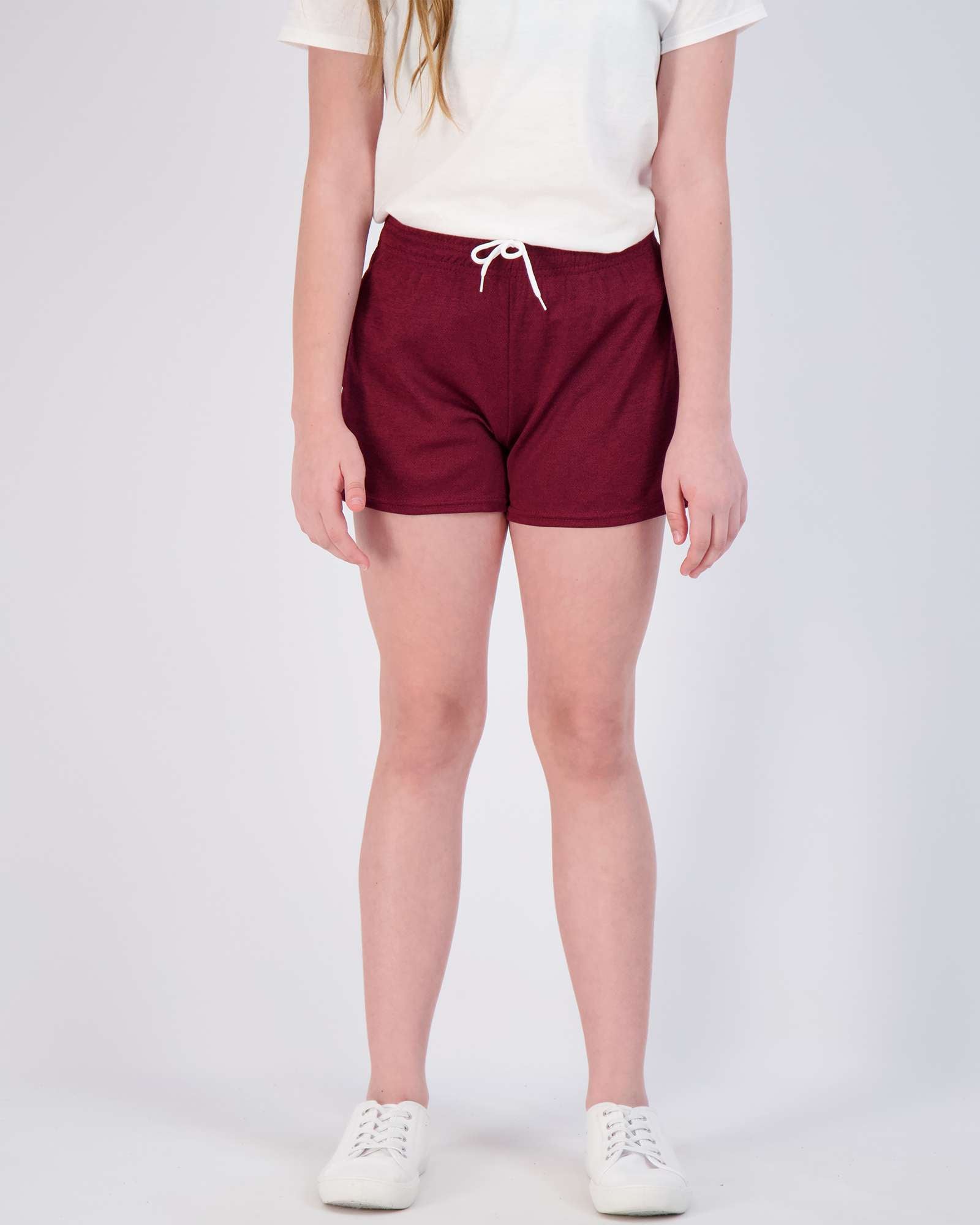 4 Pack: Girls' Mesh Athletic Performance Shorts