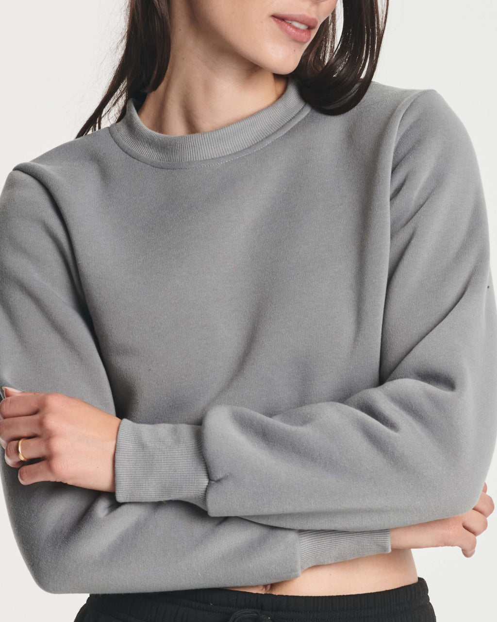 3 Pack: Women's Fleece Cropped Sweatshirt (Available in Plus Size)