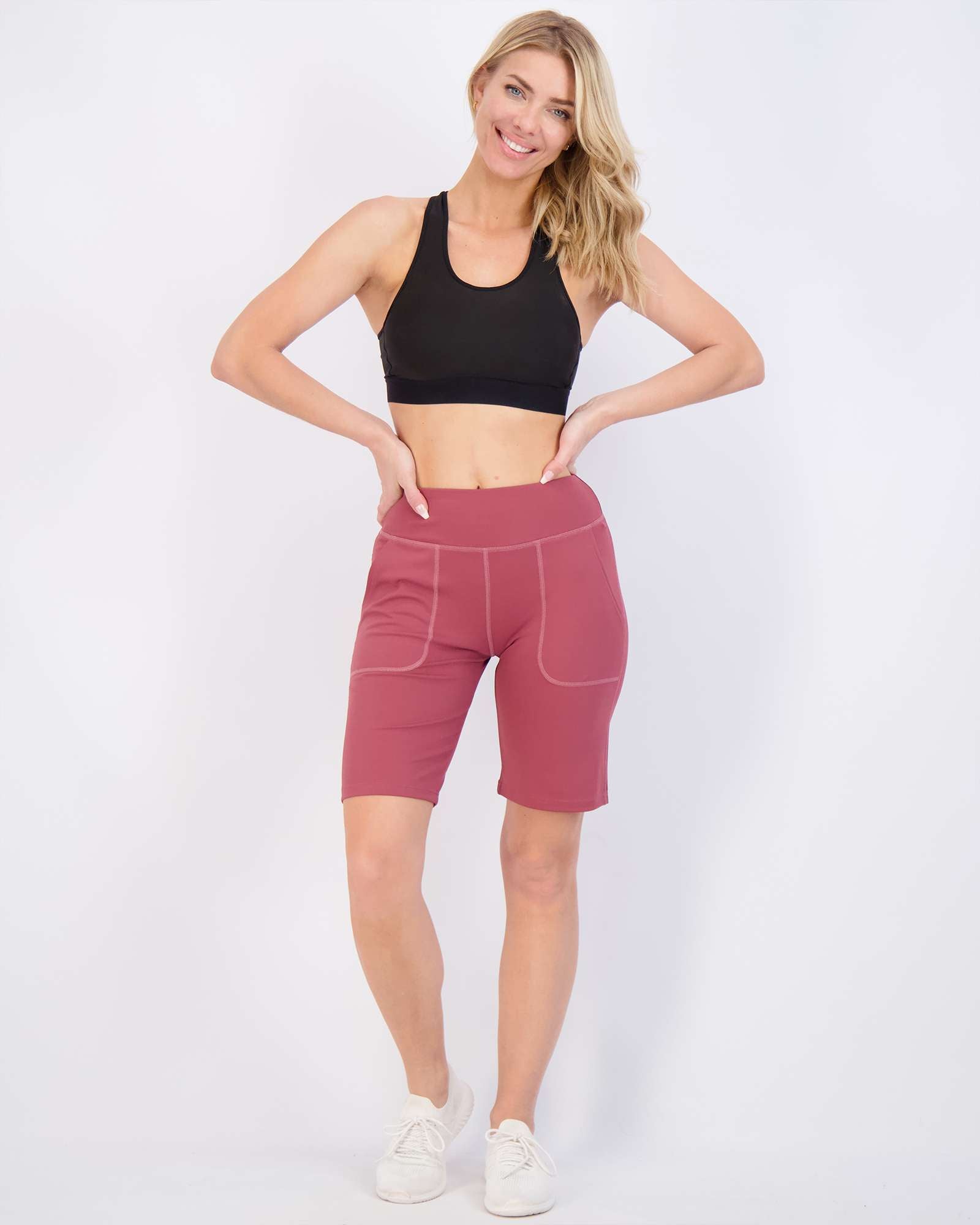 4 Pack: Women's 9" Bermuda Shorts with Pockets