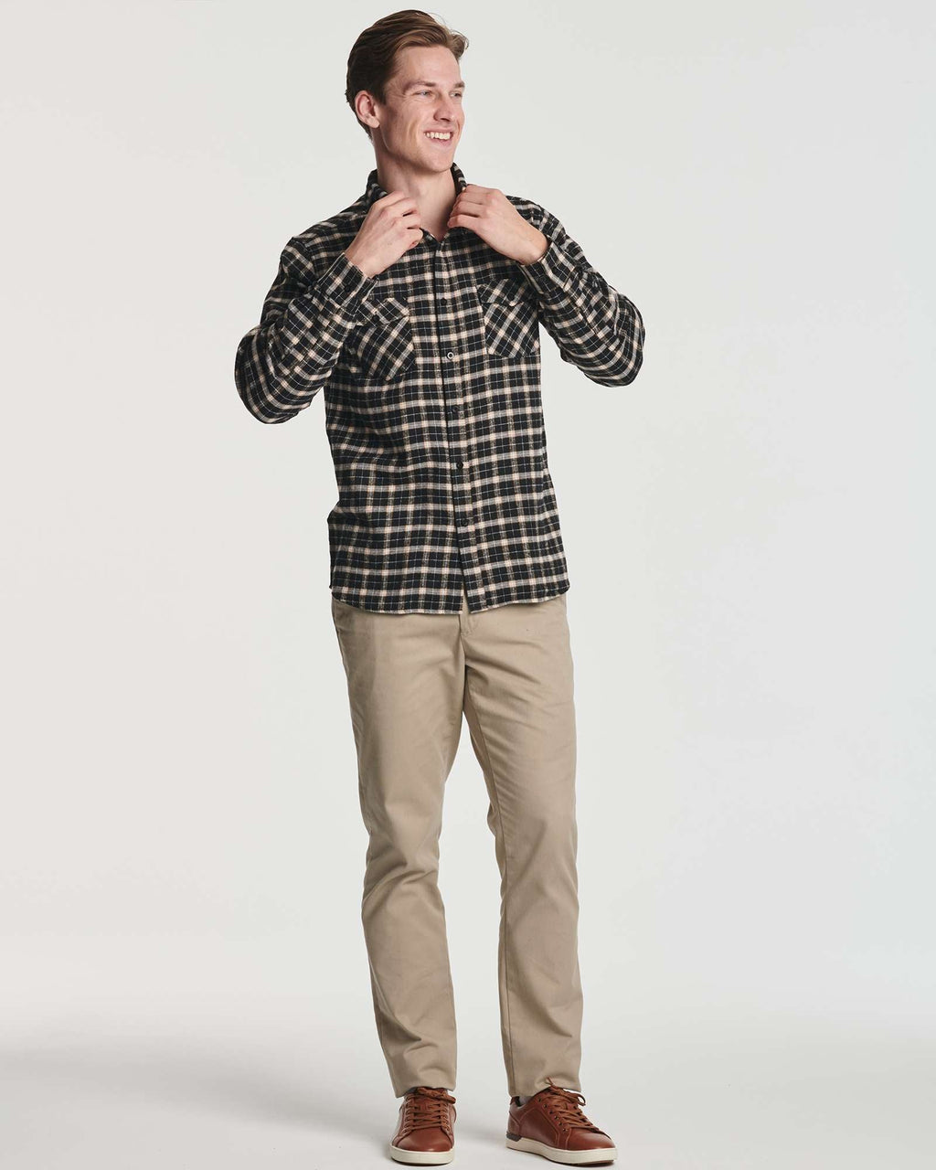 3 Pack: Men's Long-Sleeve Flannel Shirt