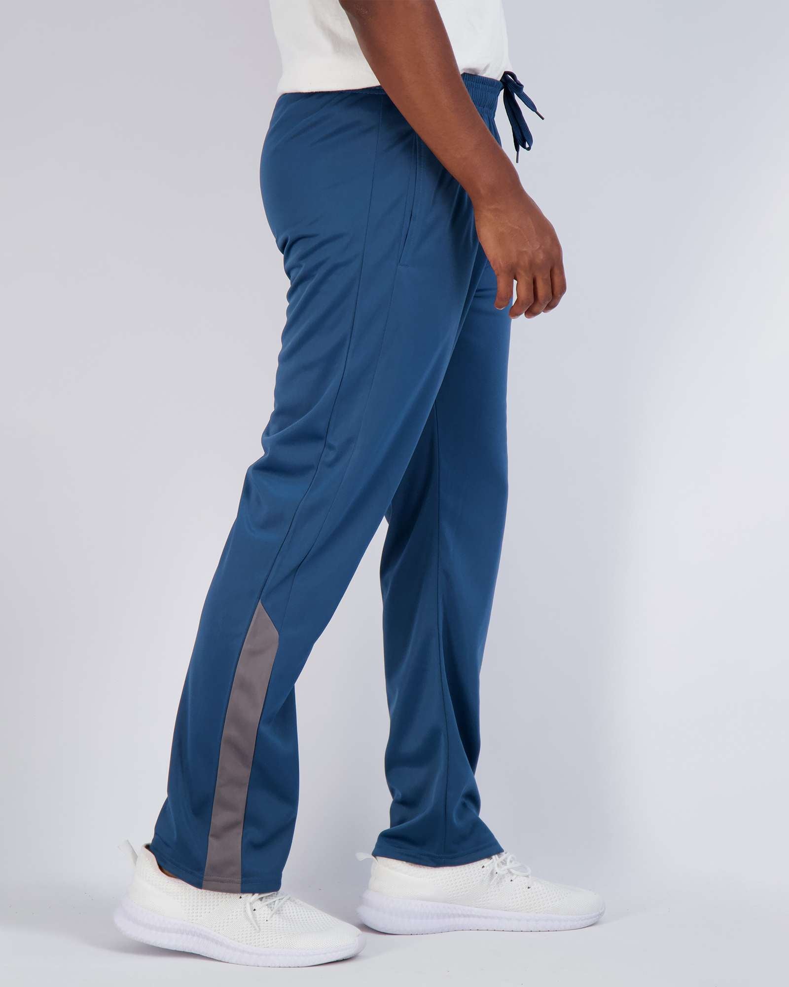 3 Pack: Mens Active Athletic Casual Tricot Open Bottom Sweatpants with Pockets (Available in Big & Tall)