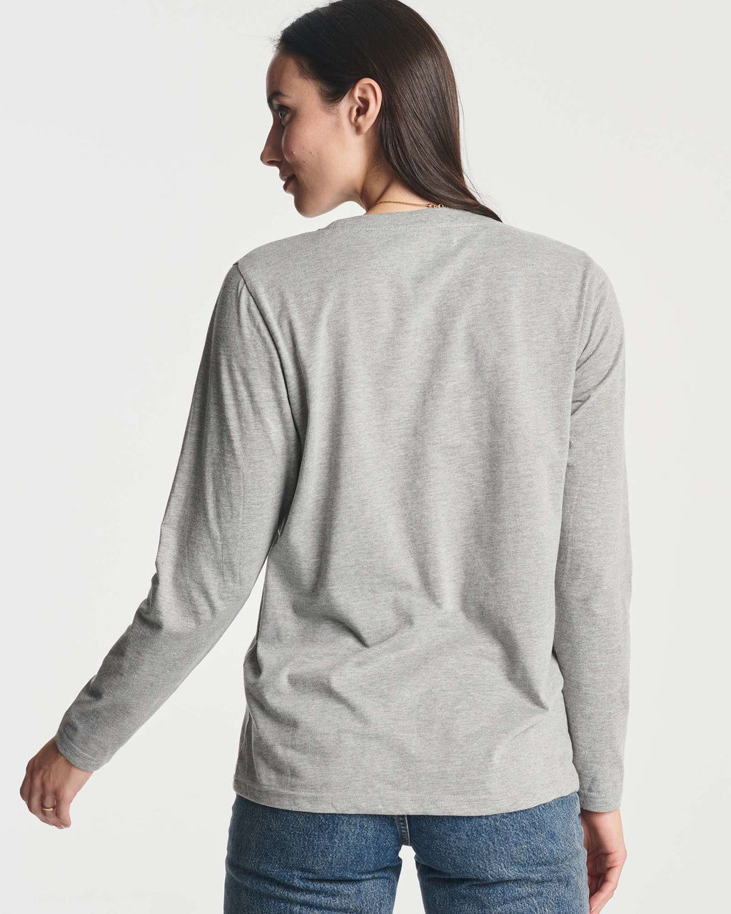 4 Pack: Women's Cotton Classic-Fit Long-Sleeve Crewneck T-Shirt (Available in Plus Size)