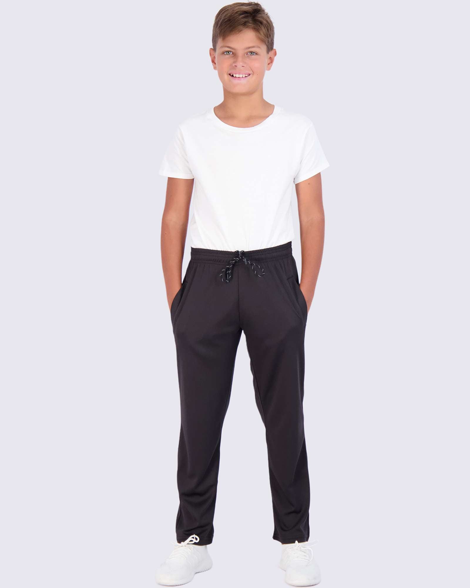 3 Pack: Boys Mesh Open Bottom Active Sweatpants
