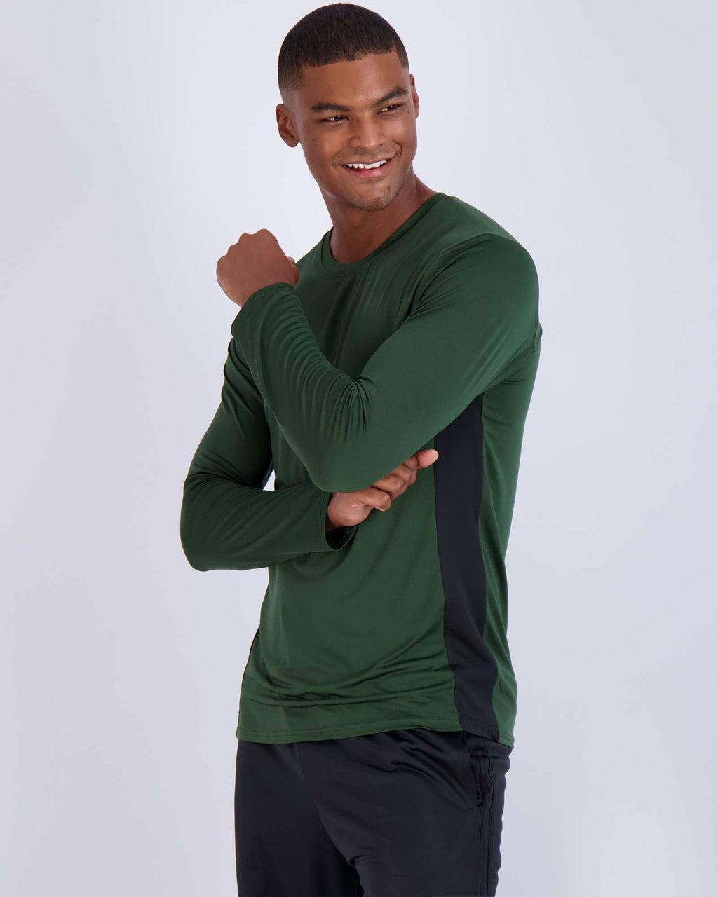 Real Essentials 4 Pack: Men's Dry-Fit UV Moisture Wicking UPF 50+ SPF Sun Protective Fishing Hiking Swim Long Sleeve Shirt