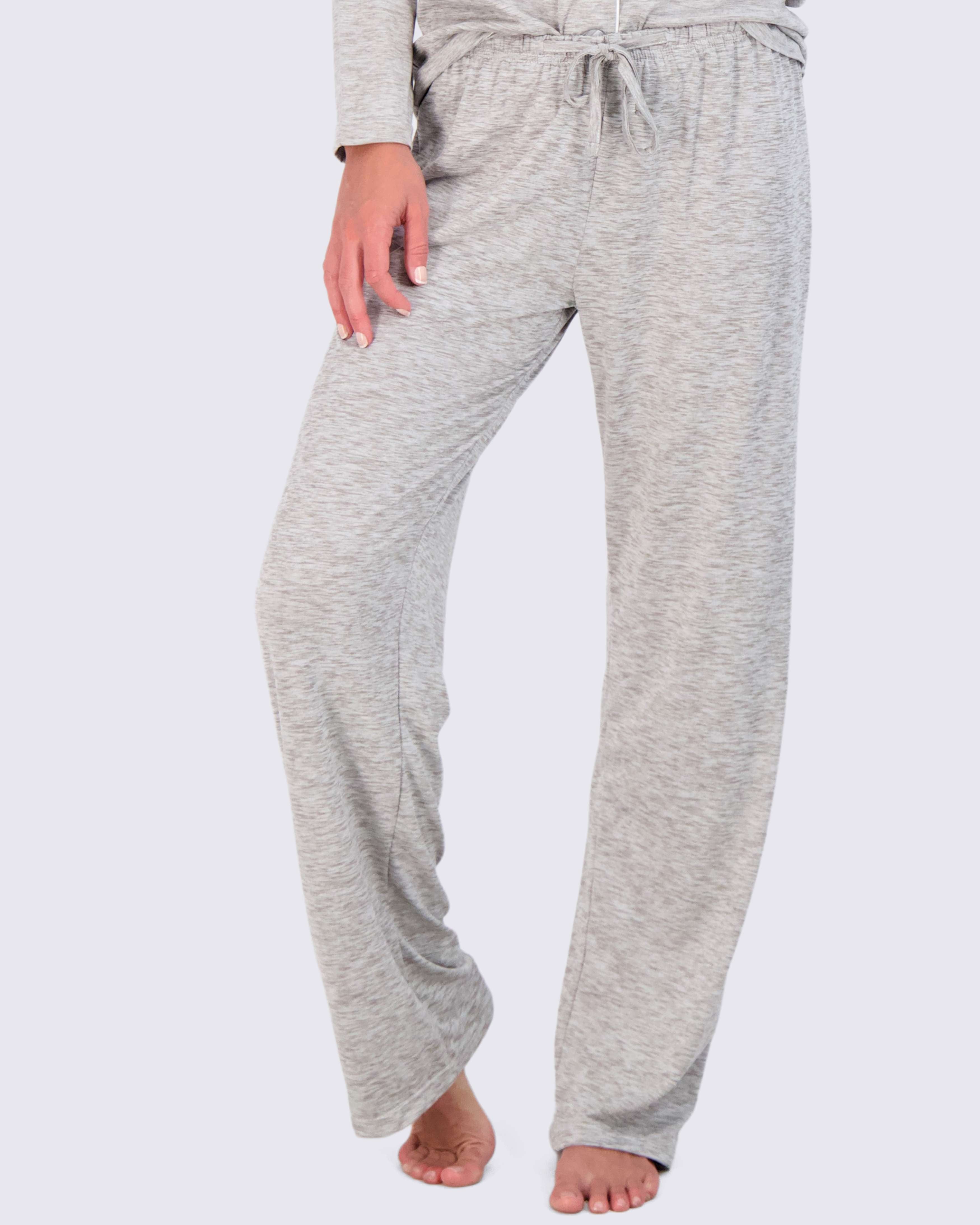 4 Piece: Women’s Long Sleeve Button Down Pajama Set