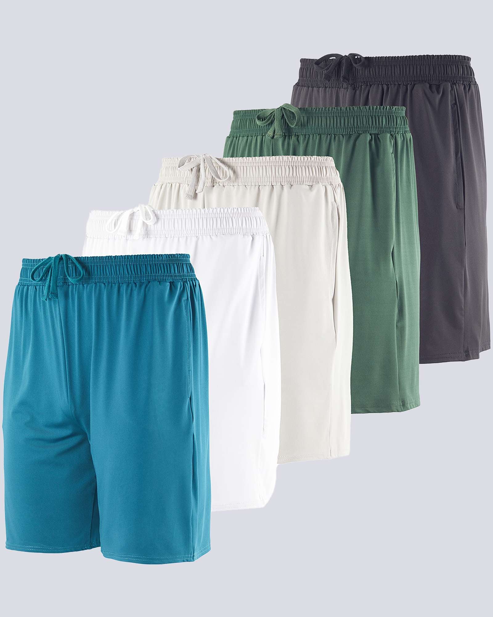5 Pack: Men's Dry-Fit 7" Workout Shorts (Available in Big & Tall)