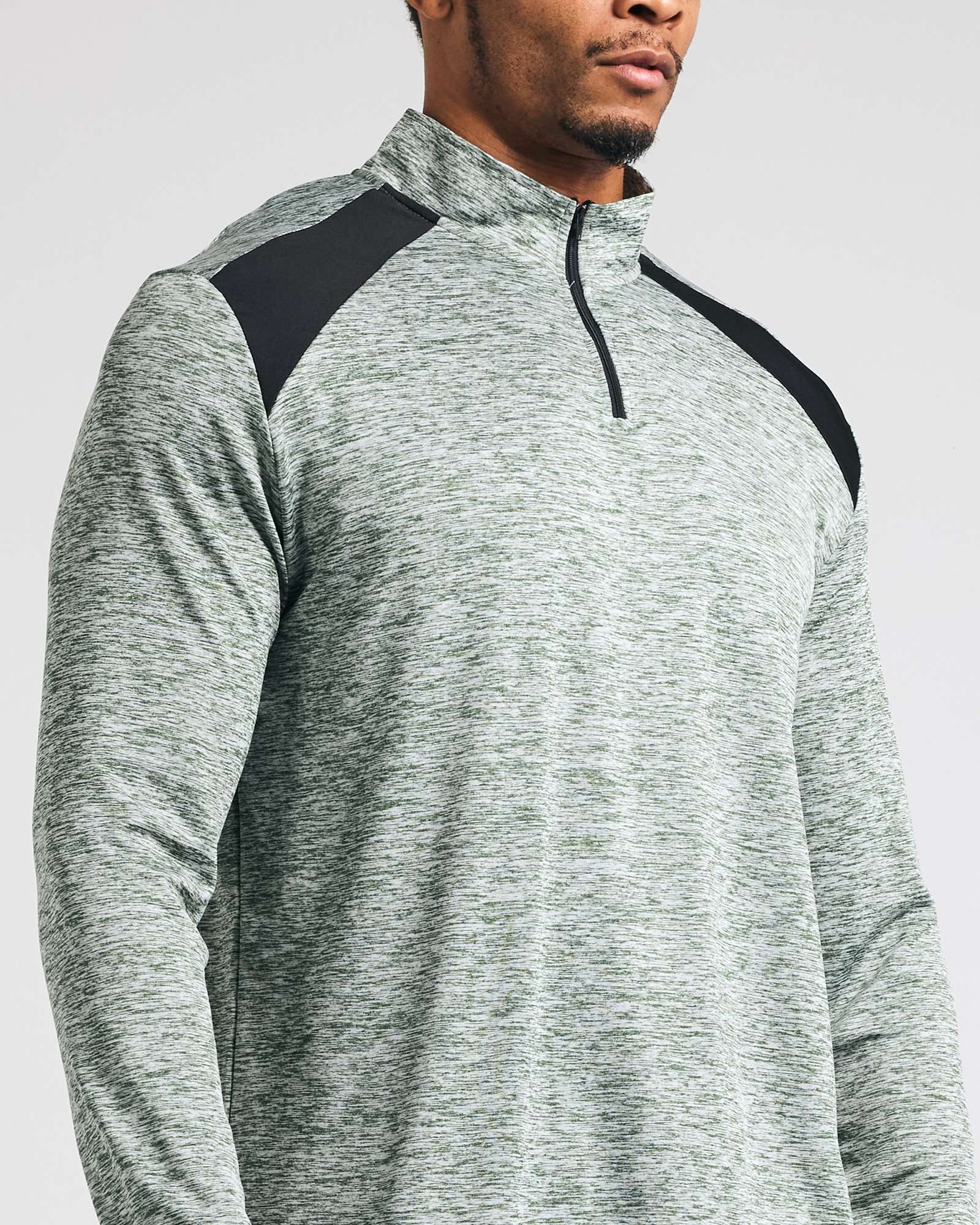 3 Pack: Mens Active Dry-Fit Quarter Zip Pullover