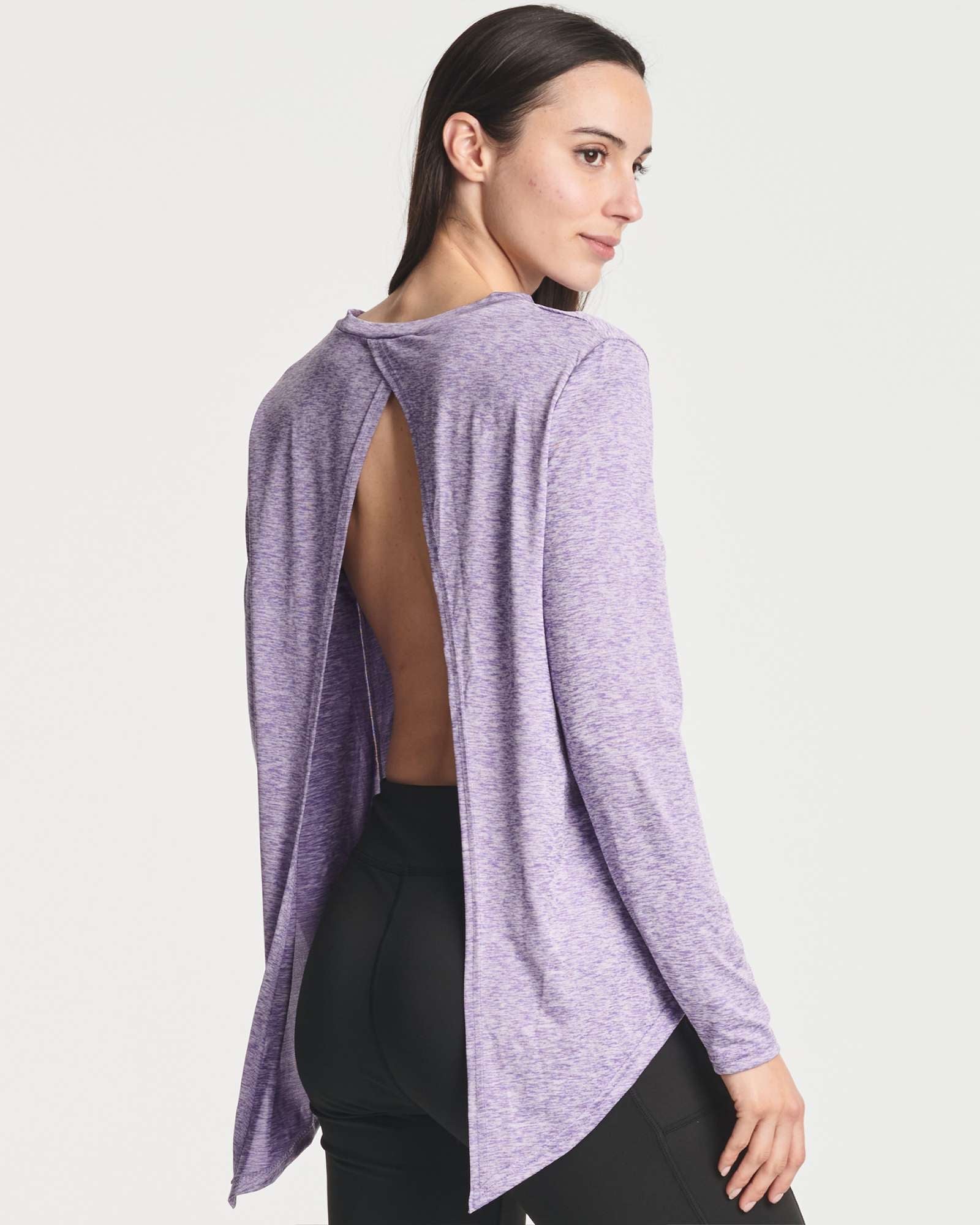 4 Pack: Women's Long-Sleeve Tie Back T-Shirt (Available in Plus Size)