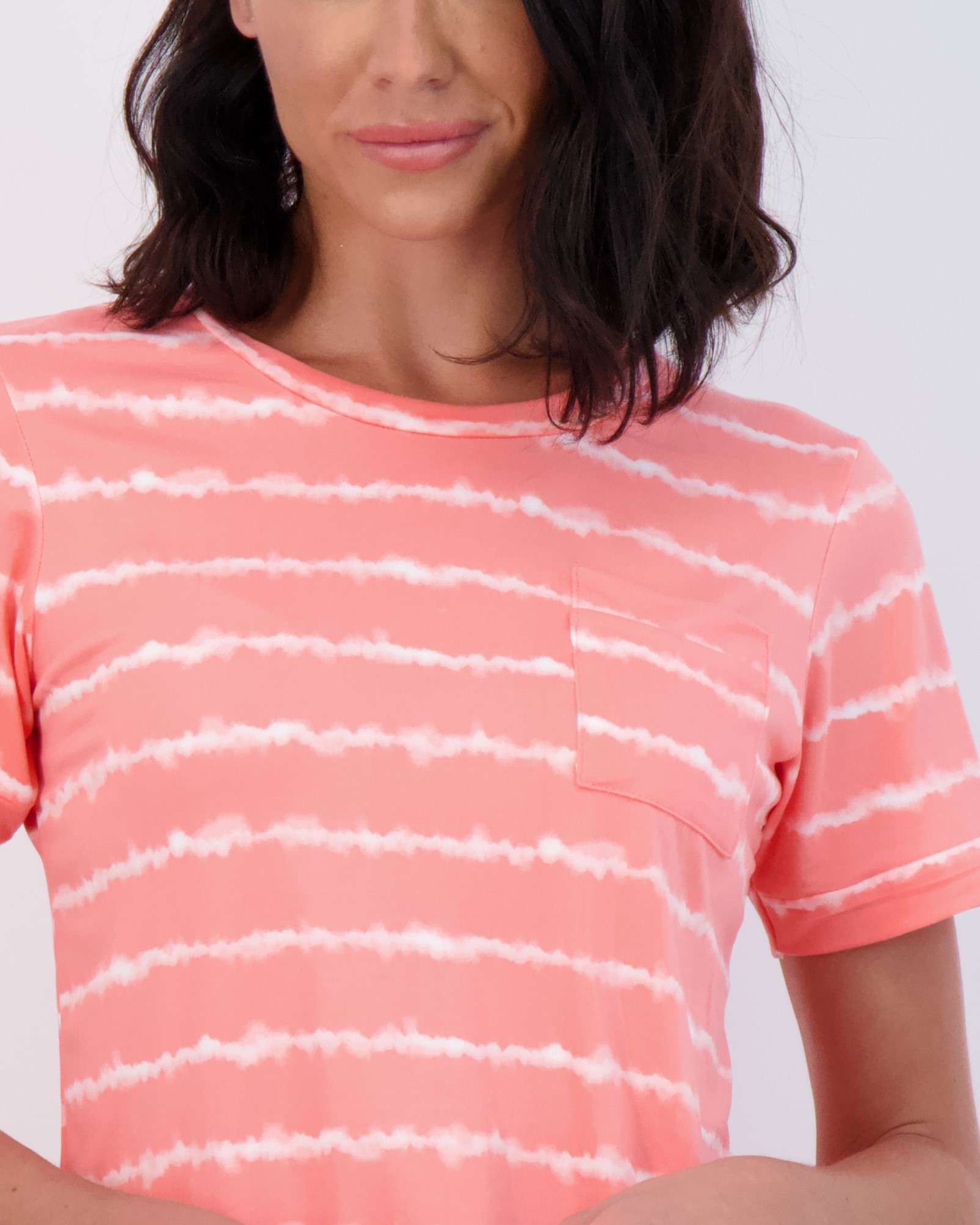 4 Piece: Womens Short Sleeve with Shorts Pajama Set