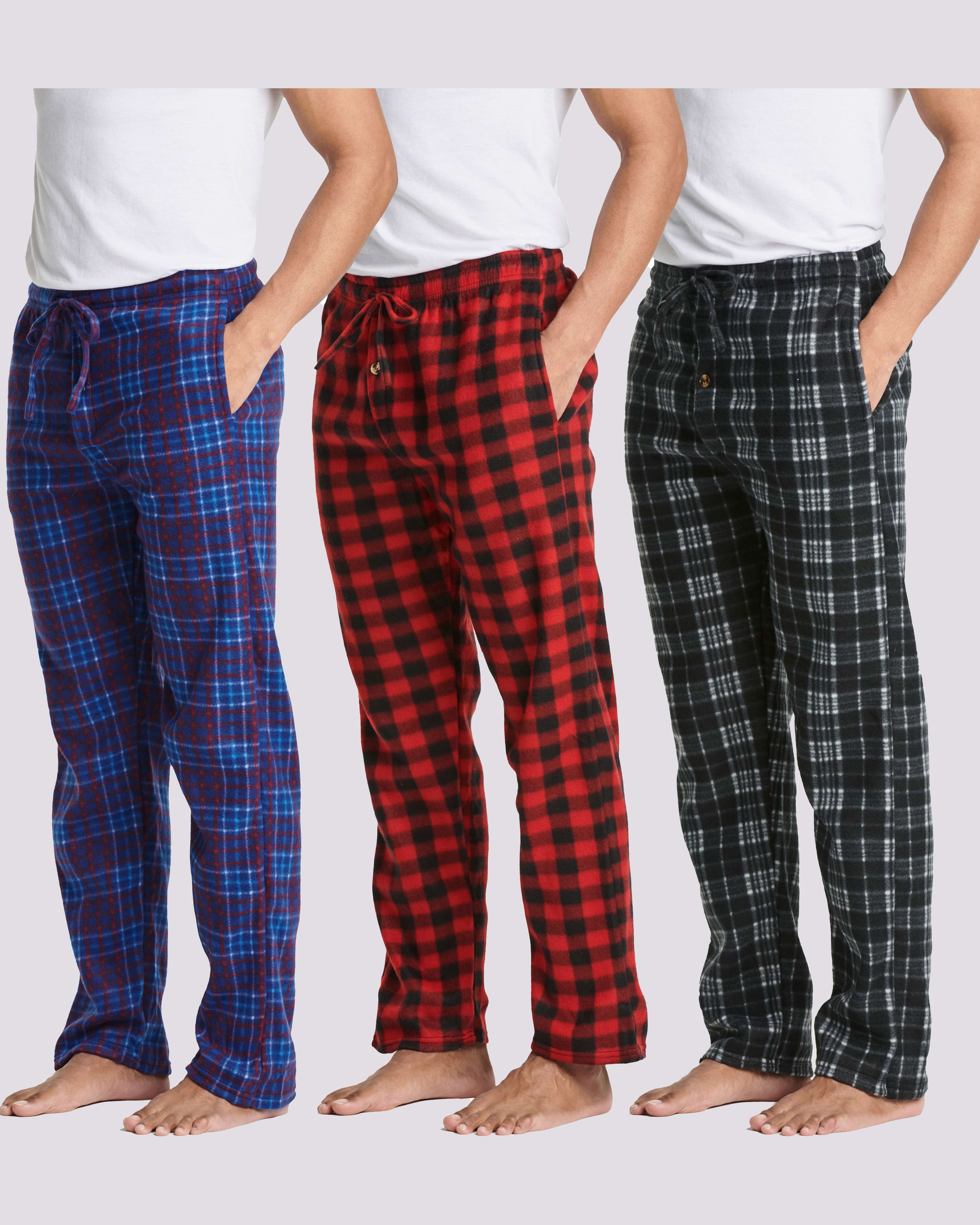 3 Pack: Mens Fleece Pajama Pants