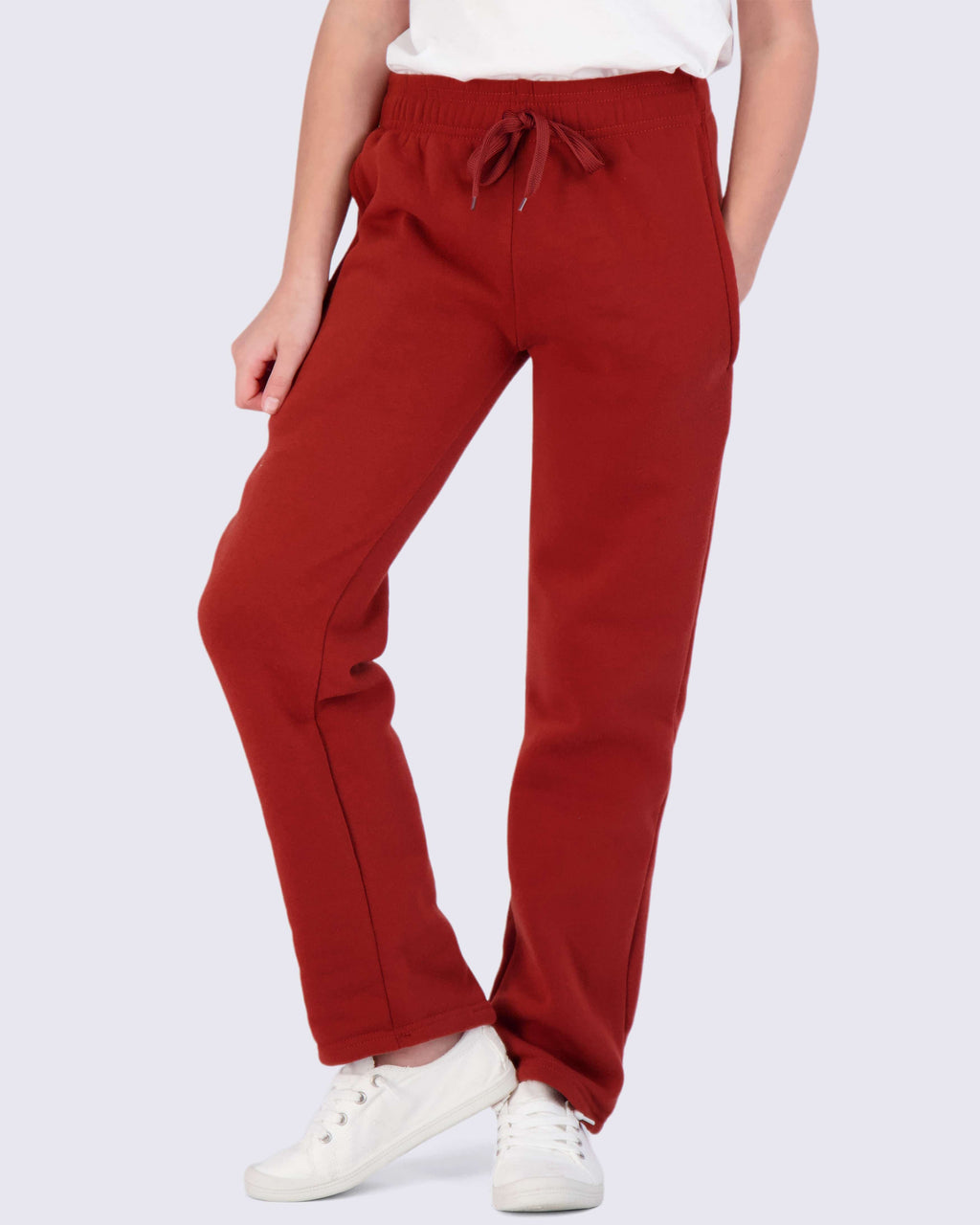 3 Pack: Girls Fleece Open Bottom Sweatpants