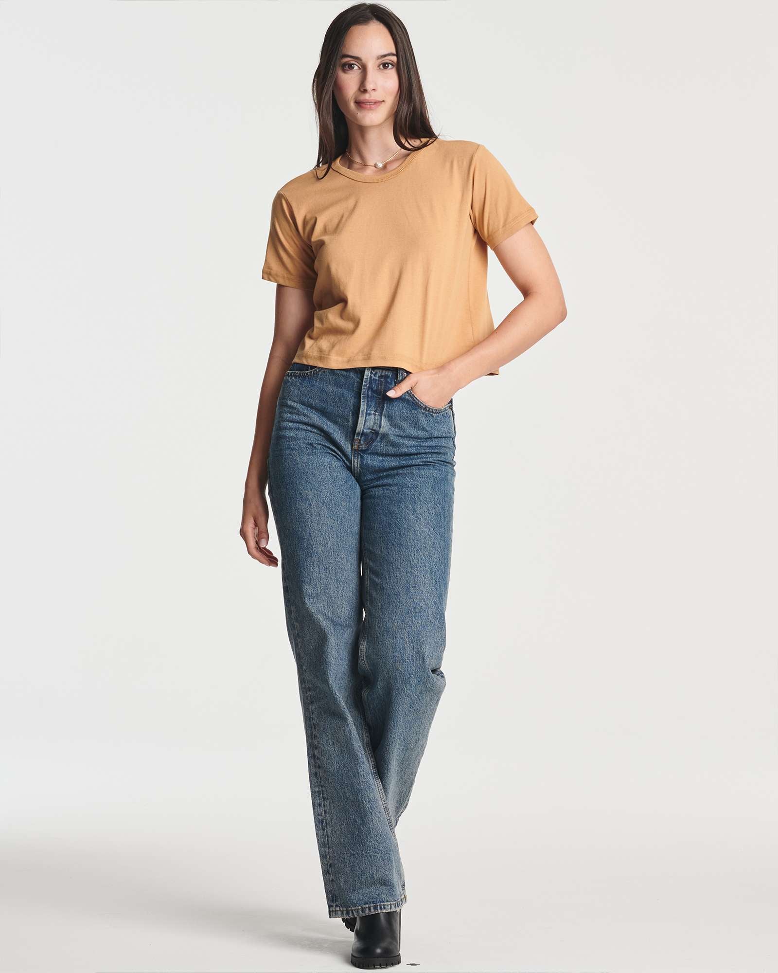 4 Pack: Women's Short Sleeve Crop Top