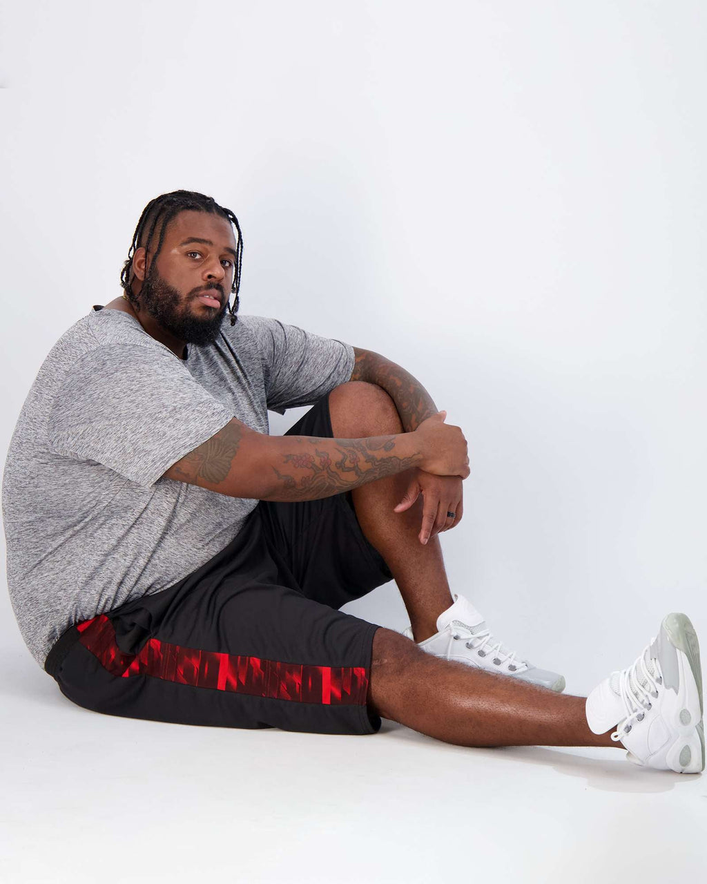 5 Pack: Mens Mesh Active Basketball Shorts (3X-5X)