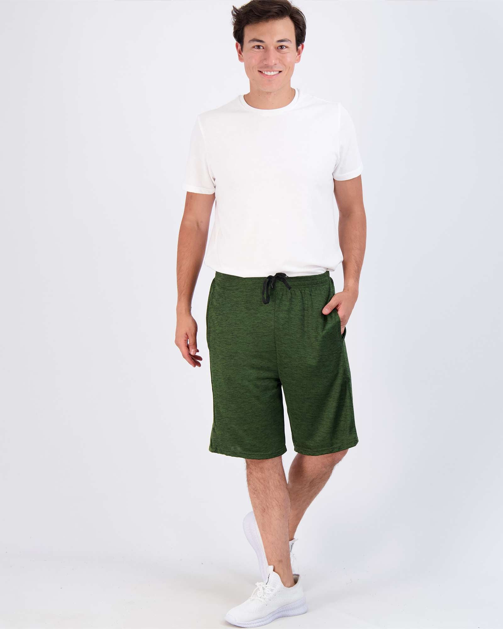 5 Pack: Mens Dry-Fit Active Performance Shorts