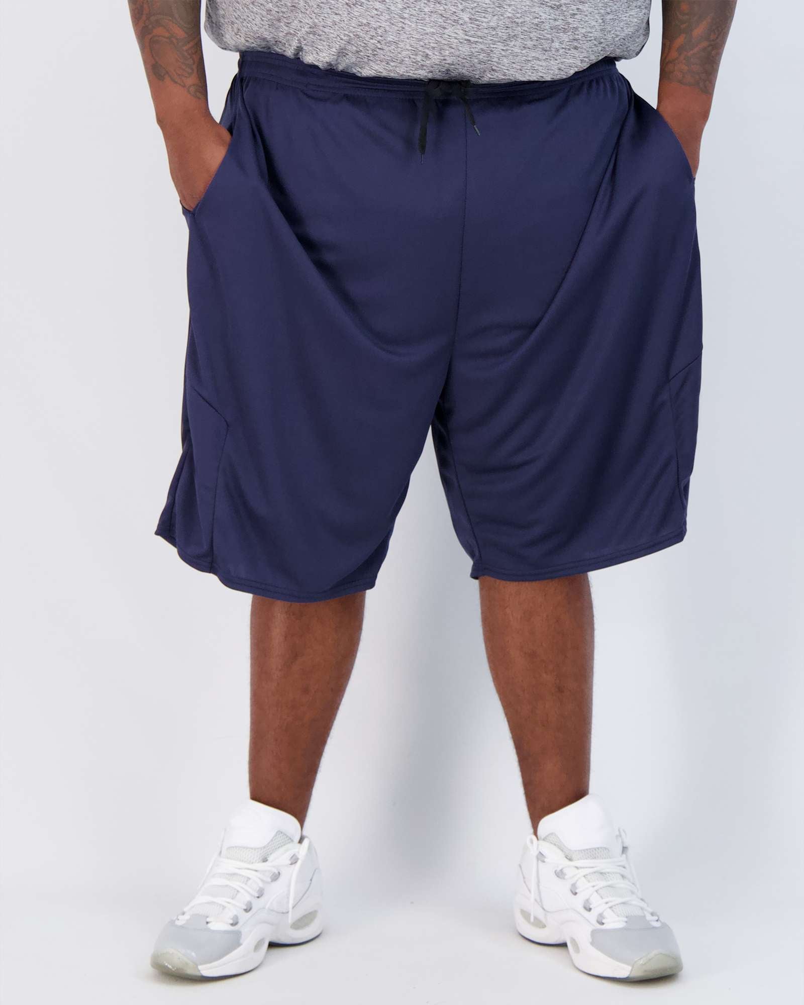 5 Pack: Mens Mesh Active Basketball Shorts (3X-5X)