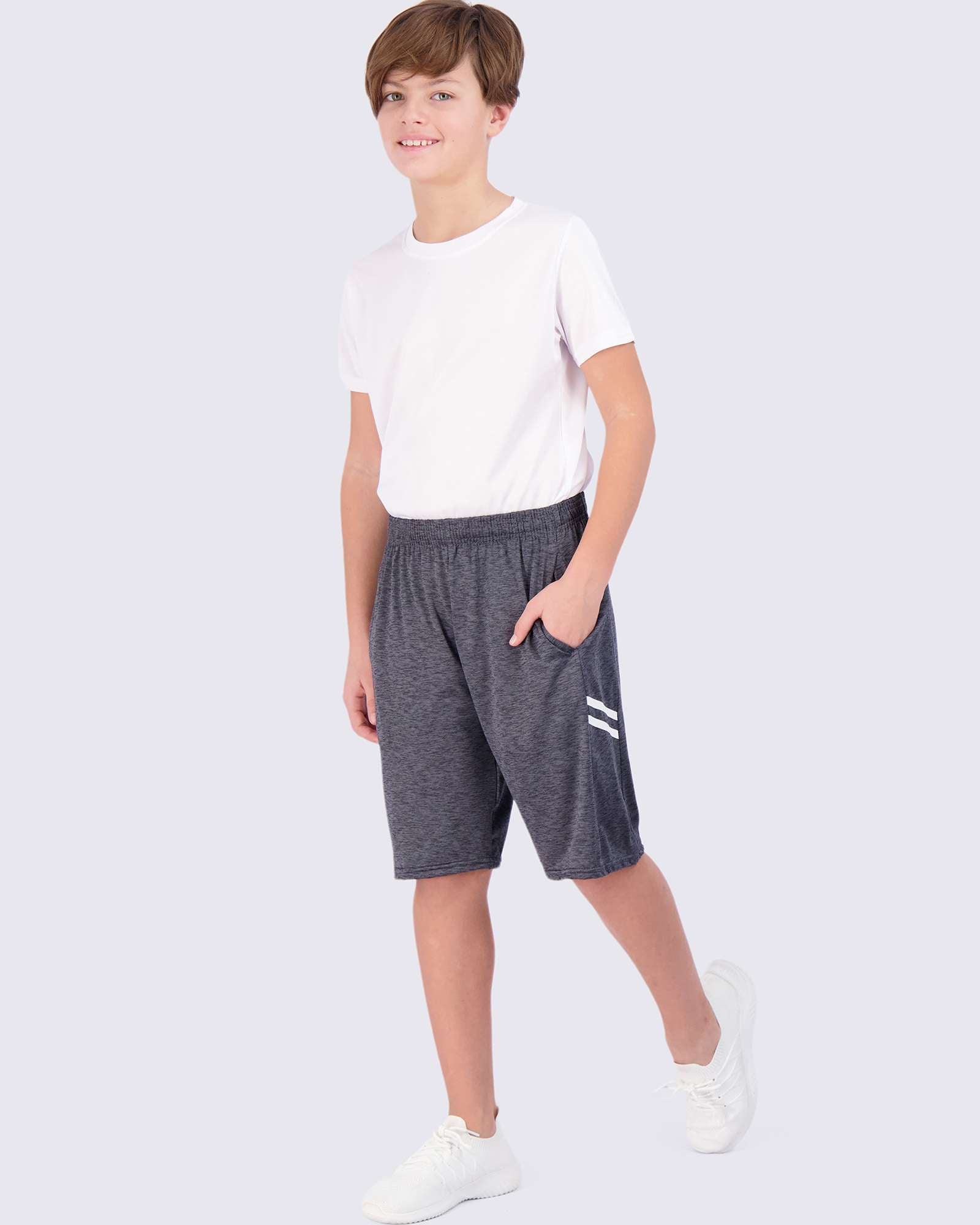 5 Pack: Boys Dry-Fit Active Basketball Shorts