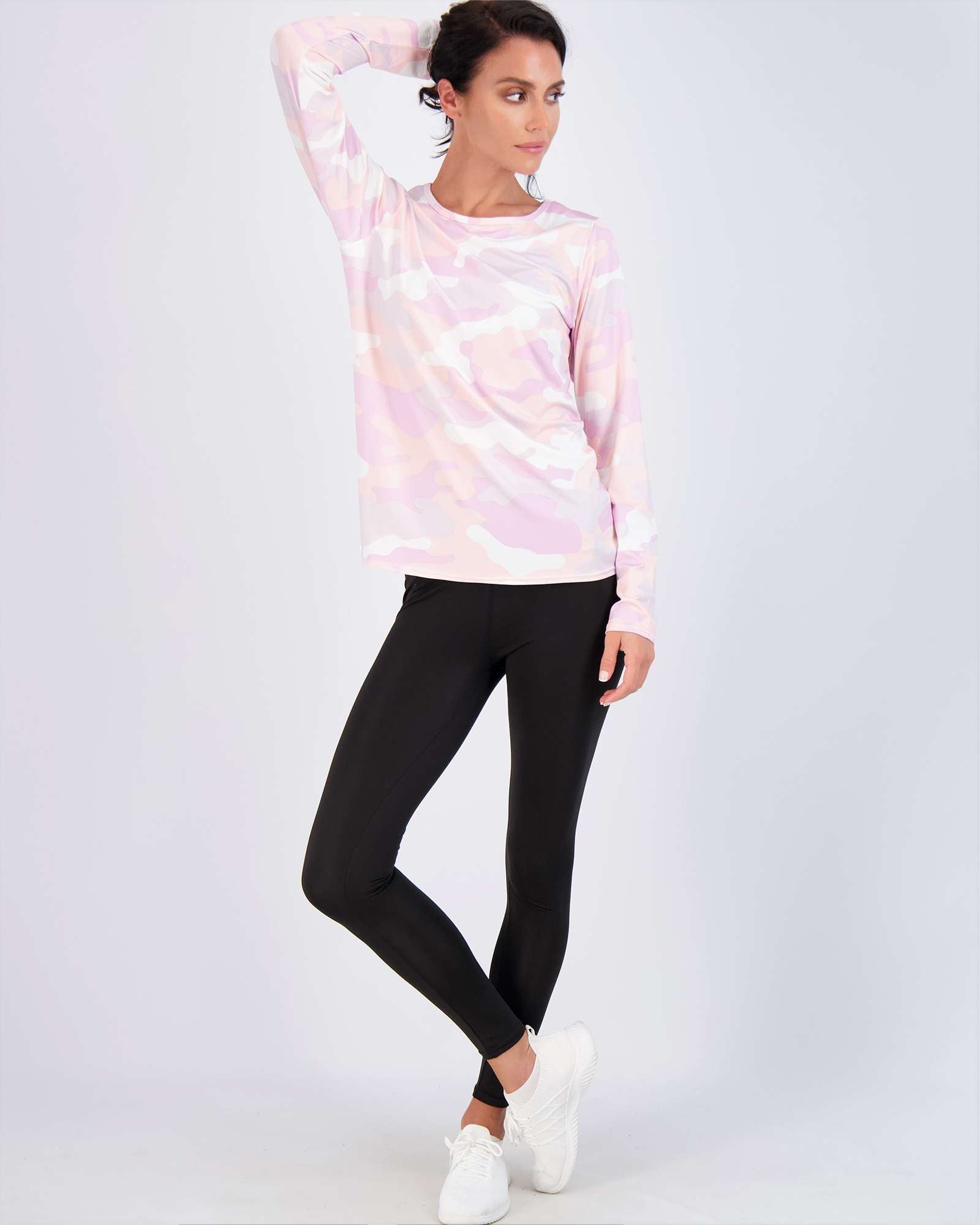 4 Pack: Womens Dry-Fit Active Long-Sleeve T-Shirt