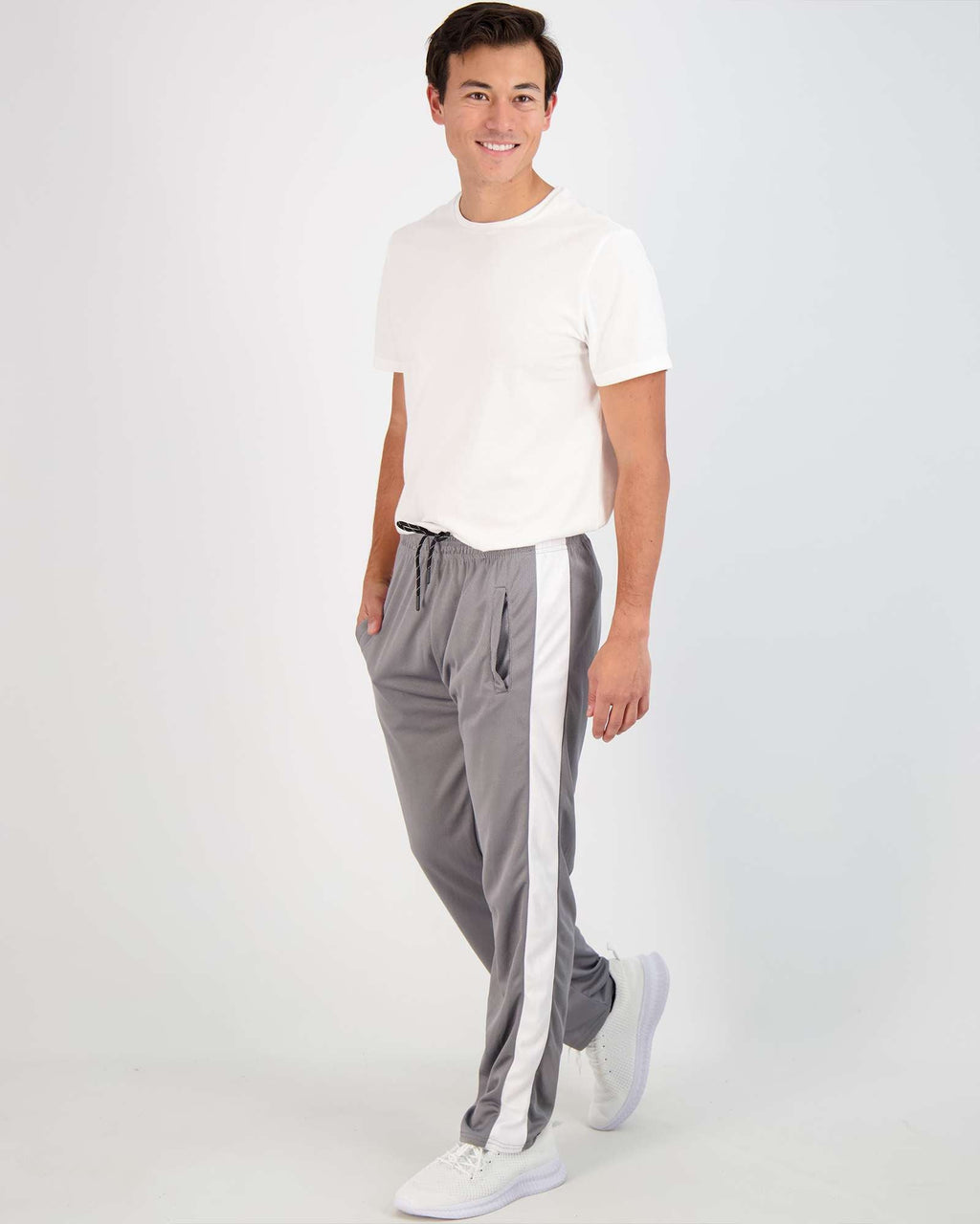 3 Pack: Mens Mesh Active Open Bottom Sweatpants
