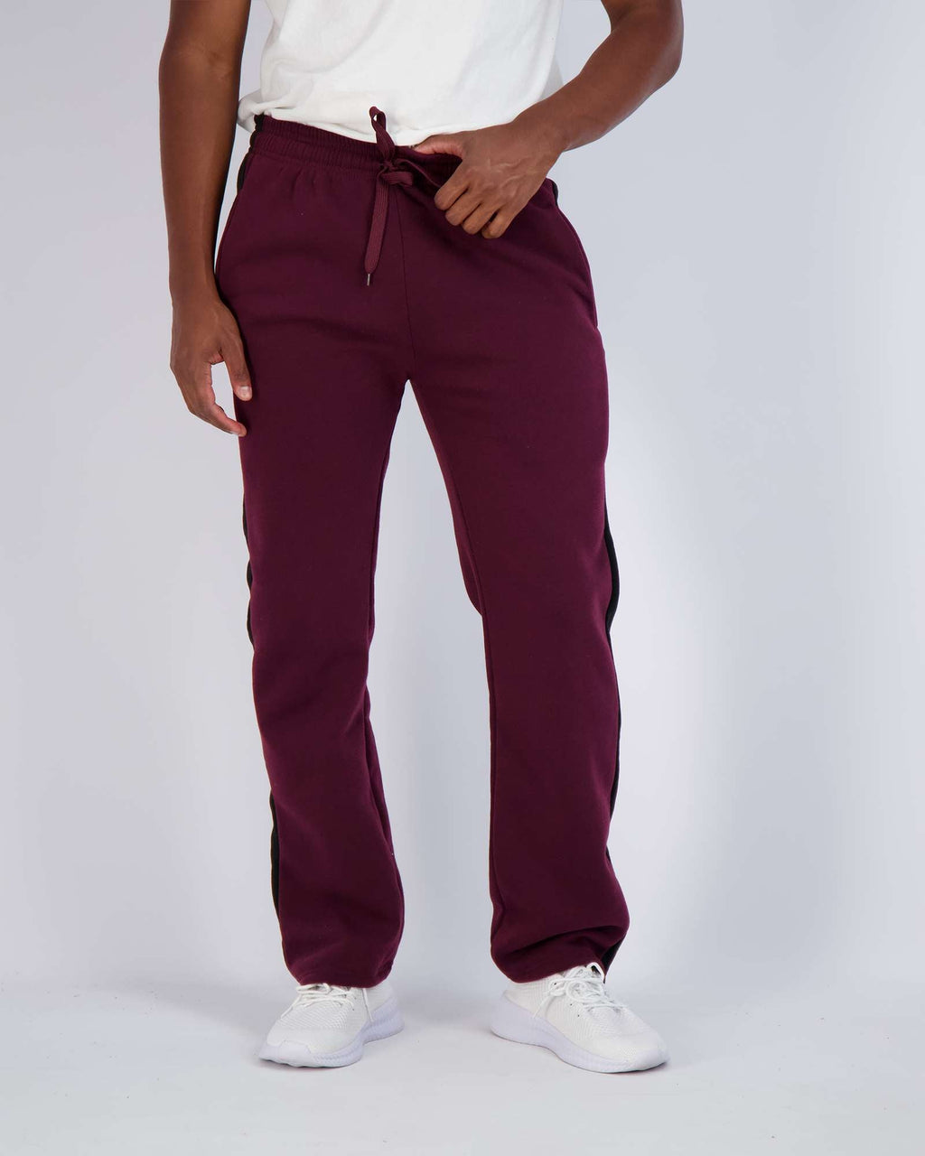 3 Pack: Mens Fleece Open Bottom Sweatpants