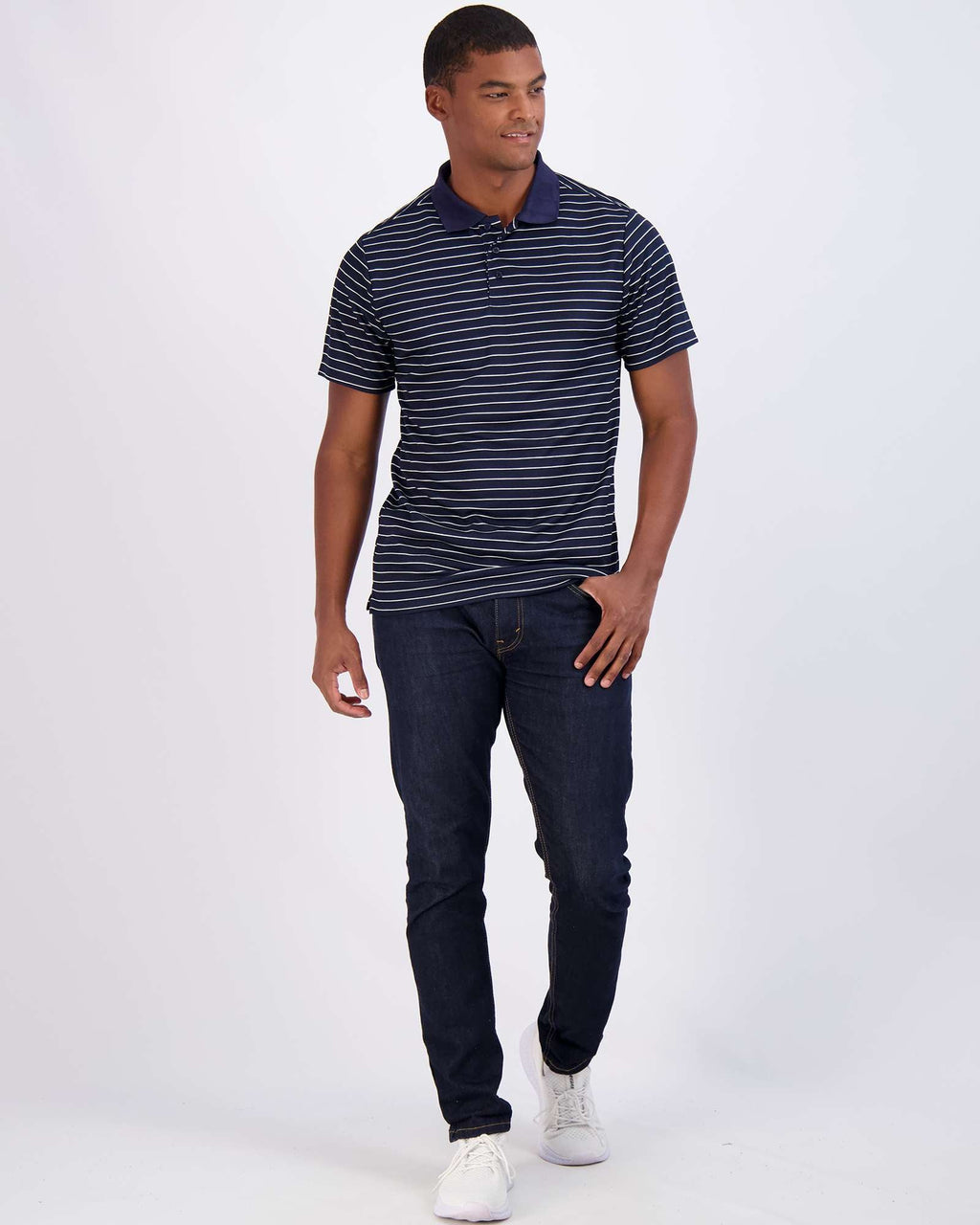 3 Pack: Mens Quick-Dry Short Sleeve Performance Polo Shirt