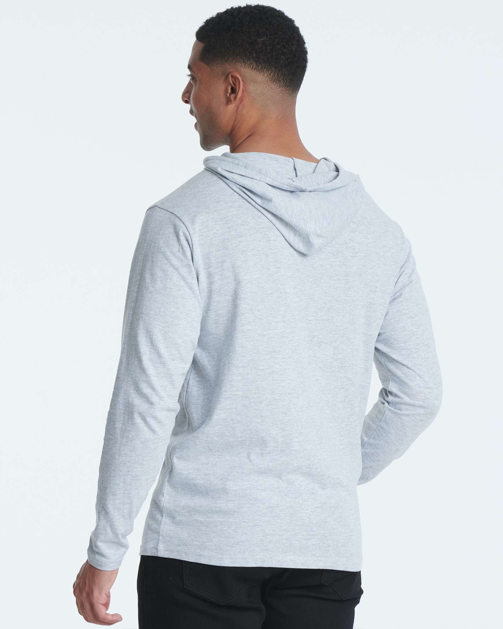 3 Pack: Mens Cotton Lightweight Pullover Hoodie