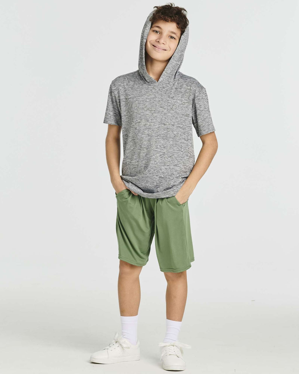3 Pack: Boys' Dry-Fit Short Sleeve Workout Hoodie