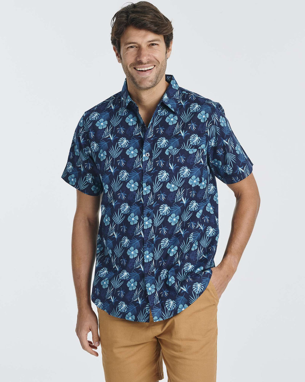 3 Pack: Men's Short-Sleeve Poplin Shirt (Available In Big & Tall)