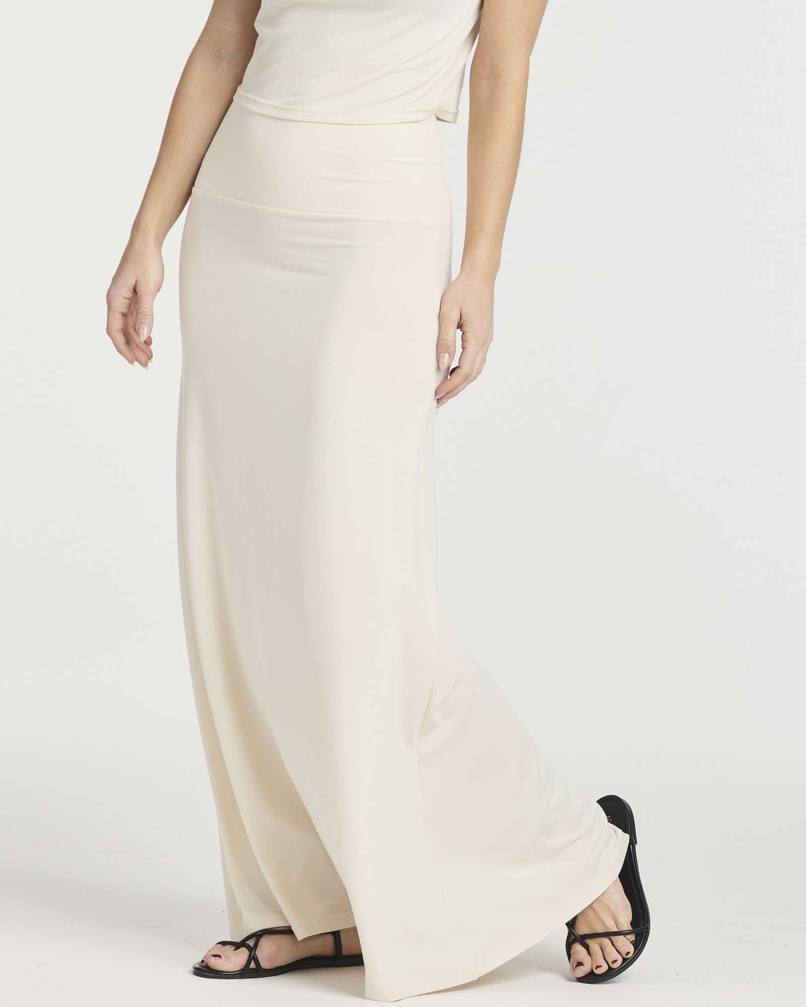 3 Pack: Women's Ultra-Soft Flowy Maxi Skirt