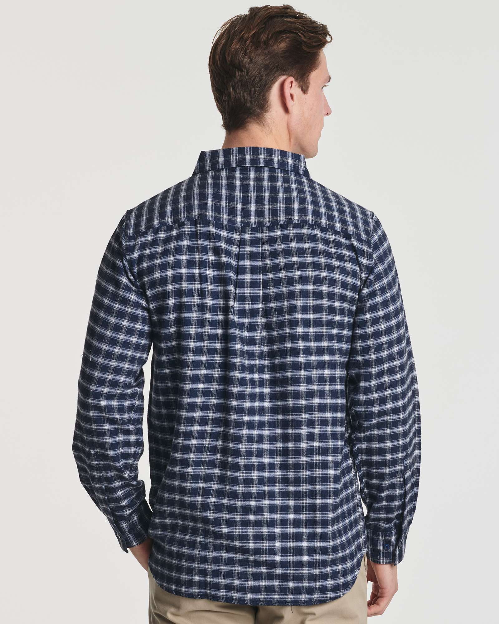 3 Pack: Men's Long-Sleeve Flannel Shirt