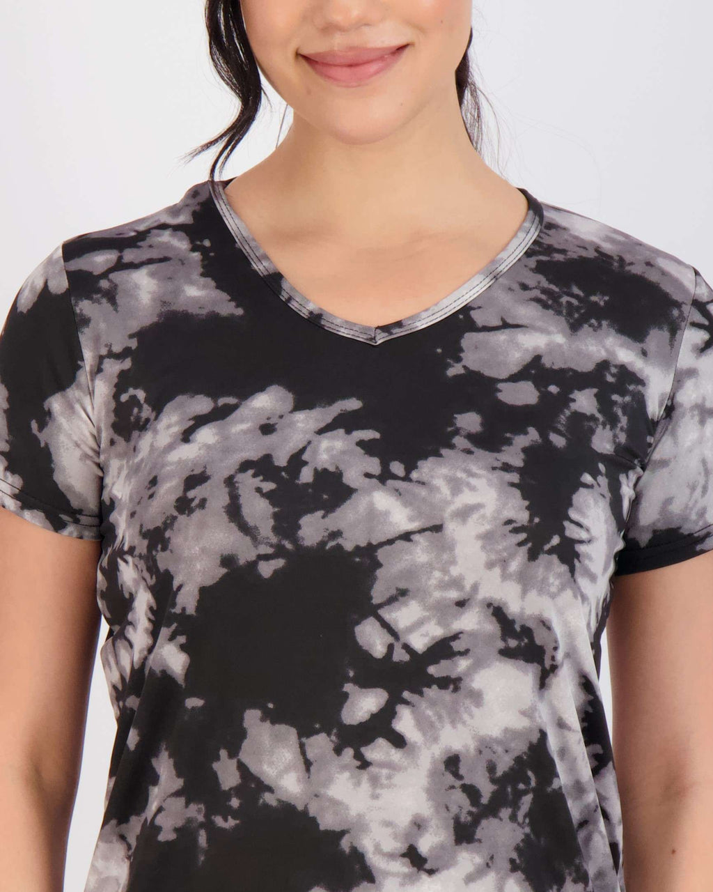 5 Pack: Womens Short Sleeve Dry-Fit V-Neck T-Shirt