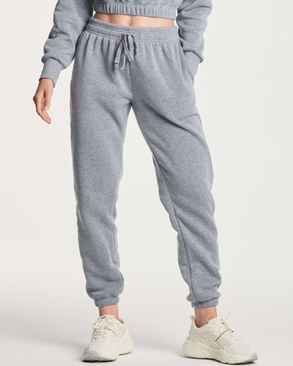 3 Pack: Women's Fleece Jogger Sweatpants with Elastic Cuff (Available in Plus Size)
