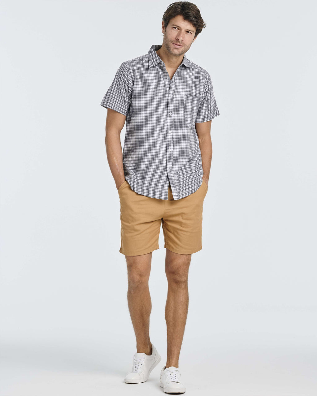 3 Pack: Men's Regular-Fit Short Sleeve Woven Shirt