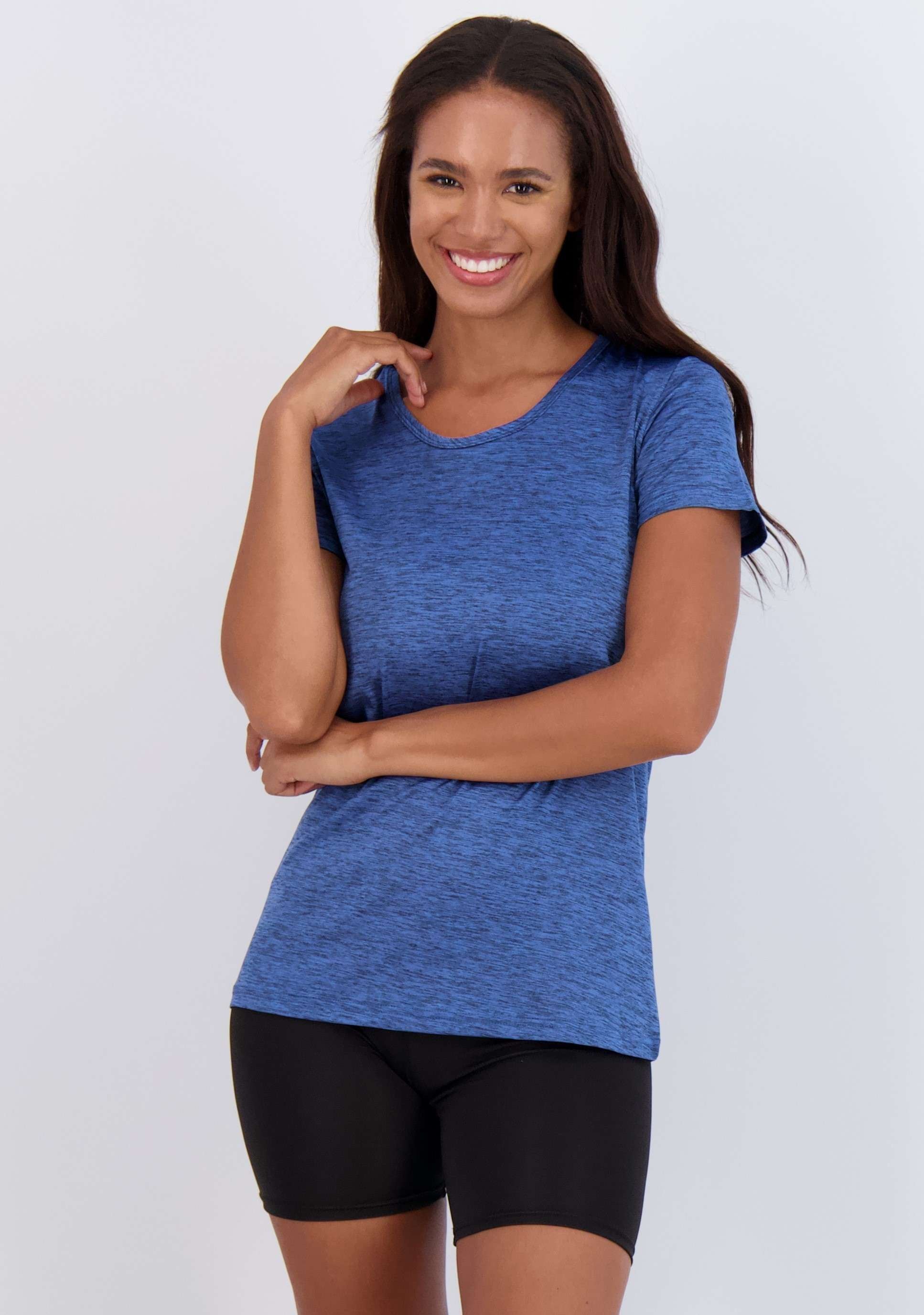 5 Pack: Womens Dry Fit Short-Sleeve Crew Neck Active T-Shirt