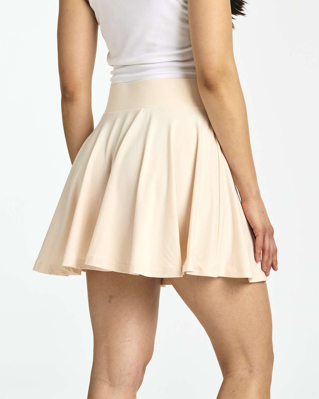 4 Pack: Women's Soft Casual Pleated Mini Skirt