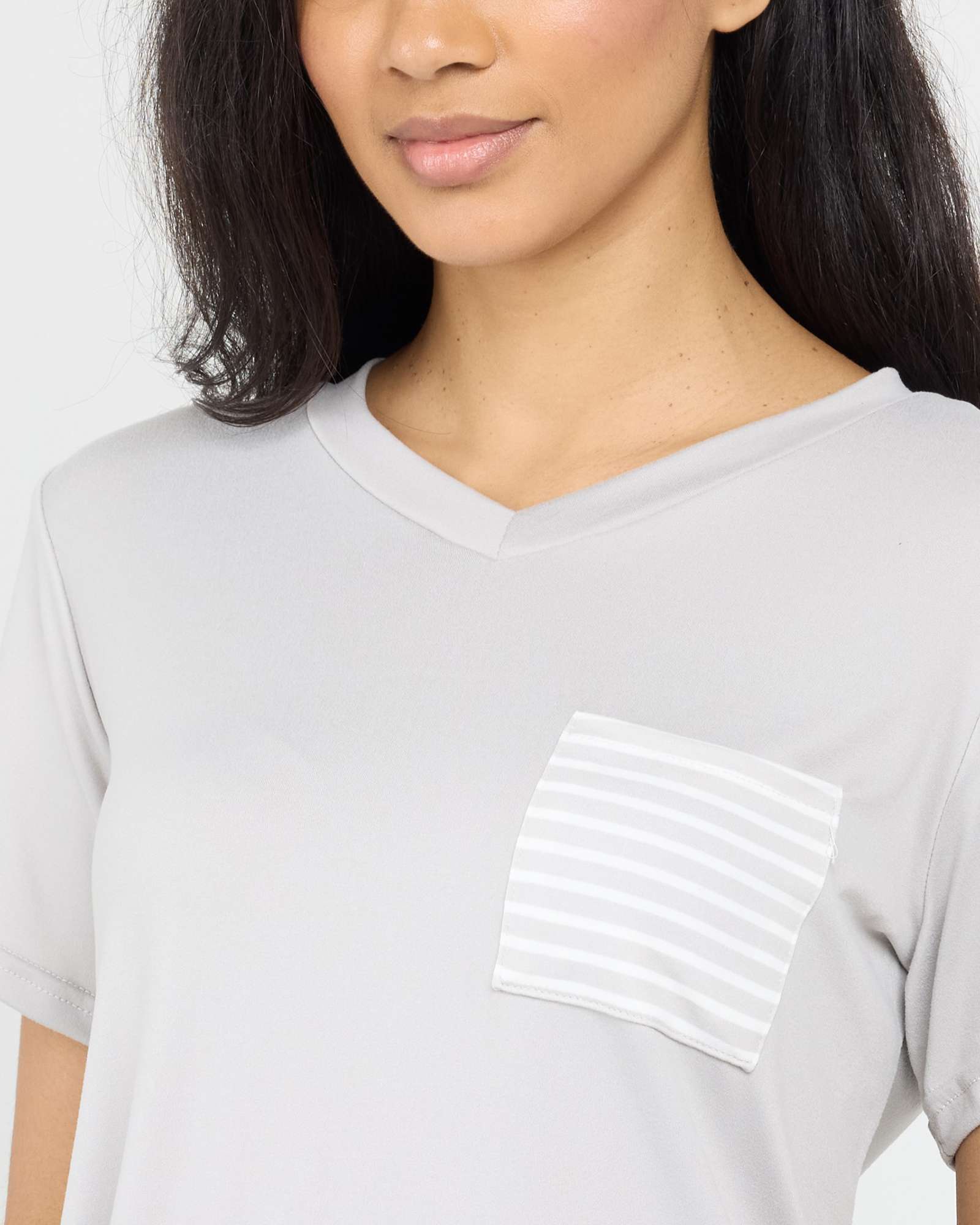 2 Pack: Women’s Pajama Set Super-Soft Short Sleeve V-Neck Top With Pants (Available in Plus Size)