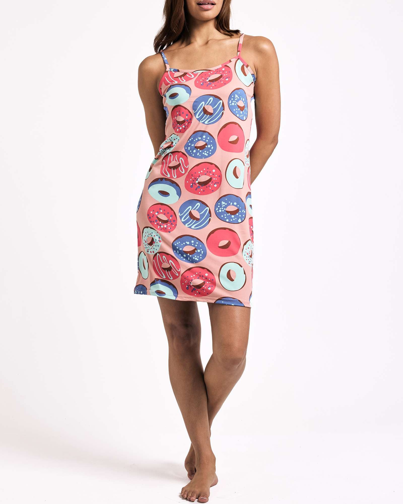 3 Pack: Women's Cami Sleeveless Night Gown (Available In Plus Size)