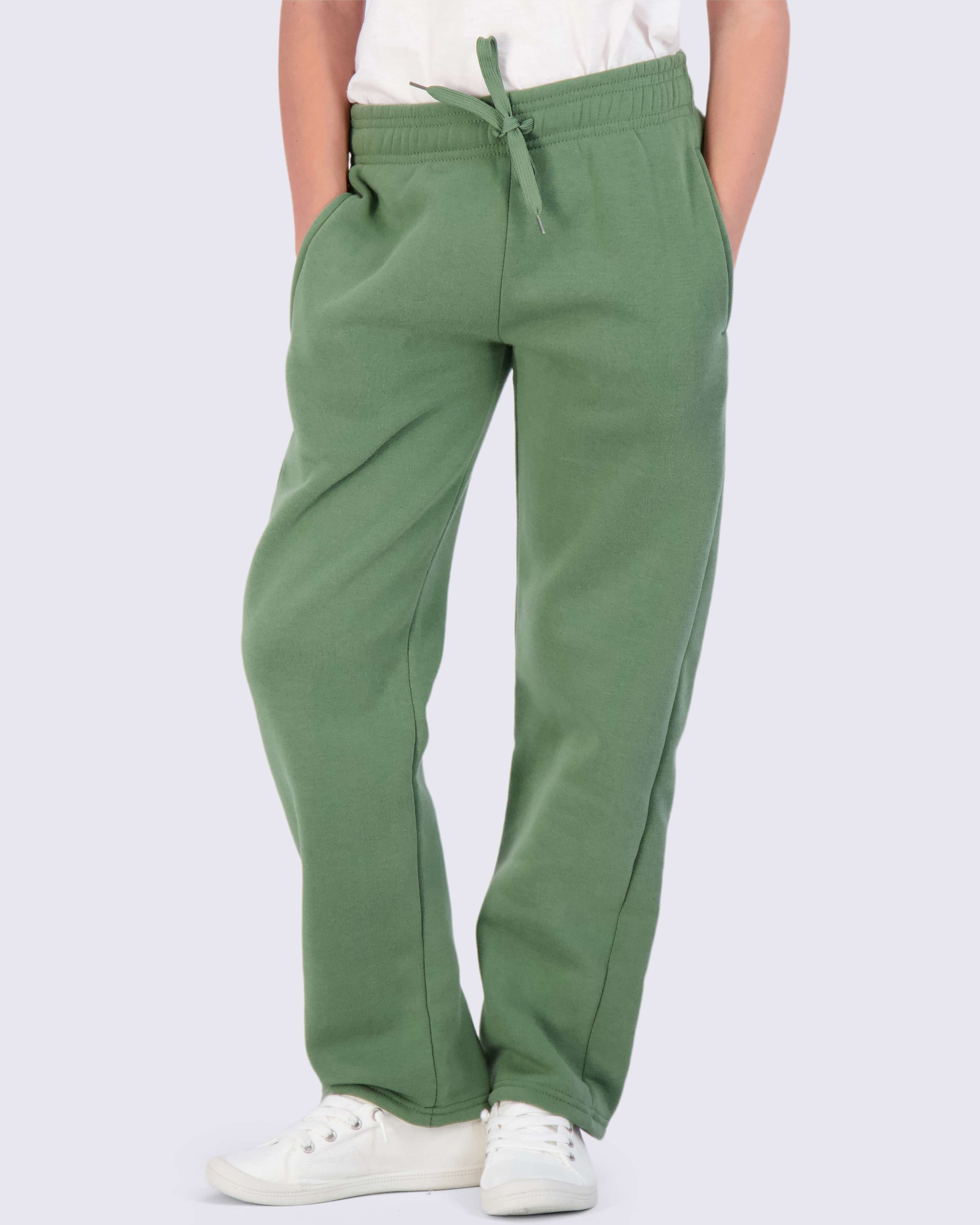 3 Pack: Girls Fleece Open Bottom Sweatpants