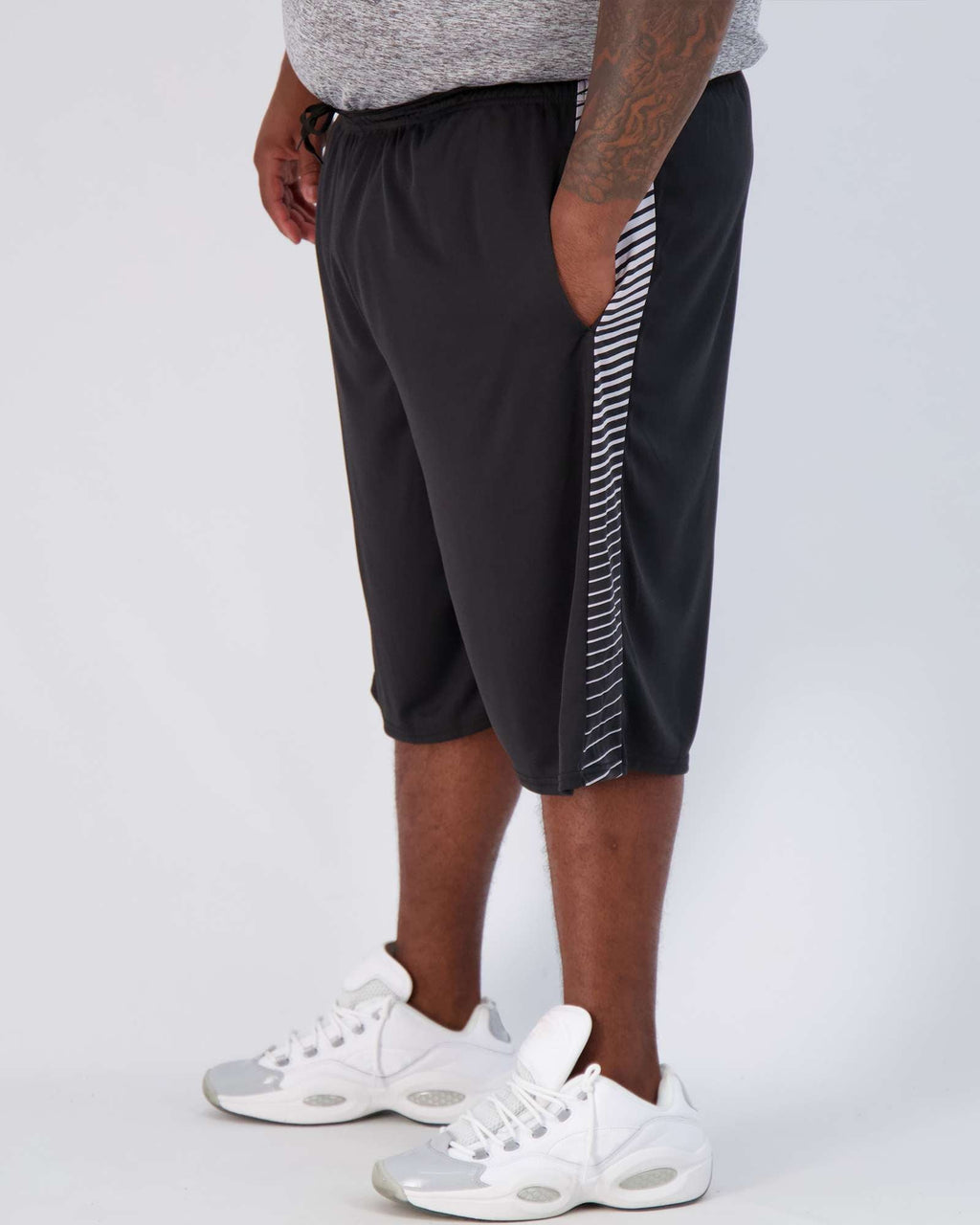 5 Pack: Mens Mesh Active Basketball Shorts (3X-5X)