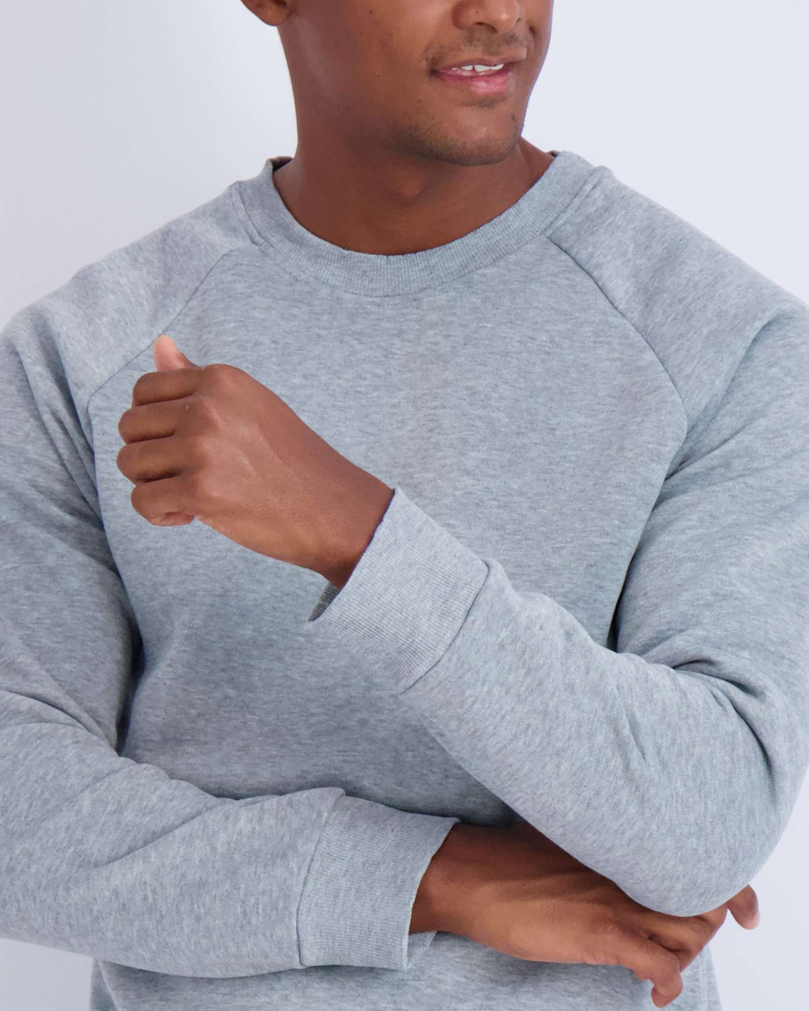 3 Pack: Mens Fleece Crewneck Pullover Sweatshirt