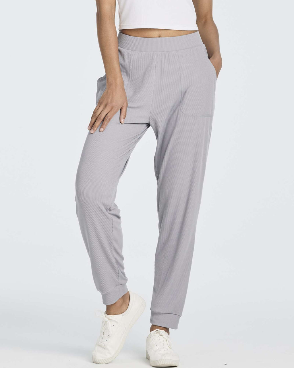 3 Pack: Women's Ribbed Lounge Jogger Sweatpants