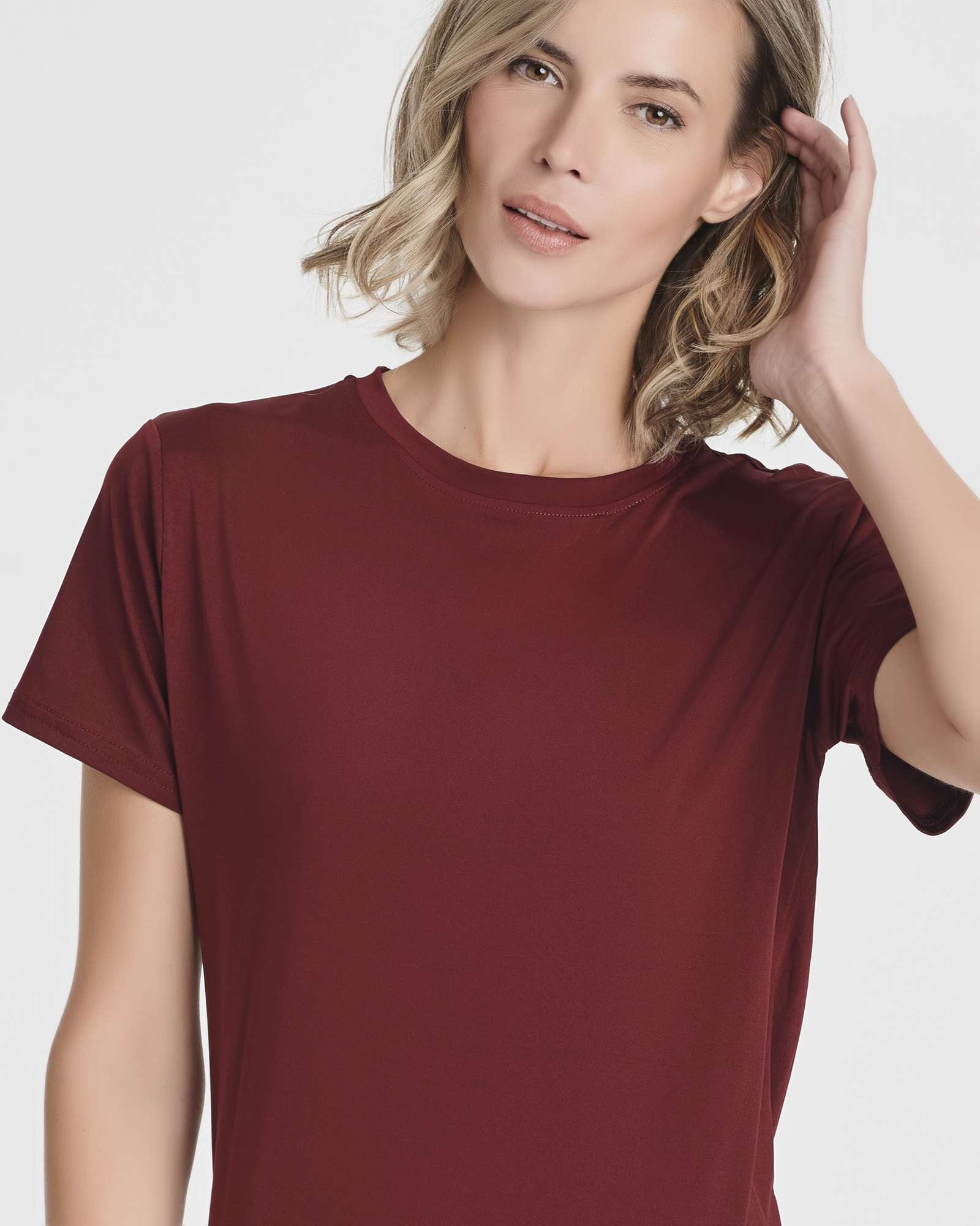 5 Pack: Women's Short Sleeve Open Back Tie Back Dry-Fit T-Shirt