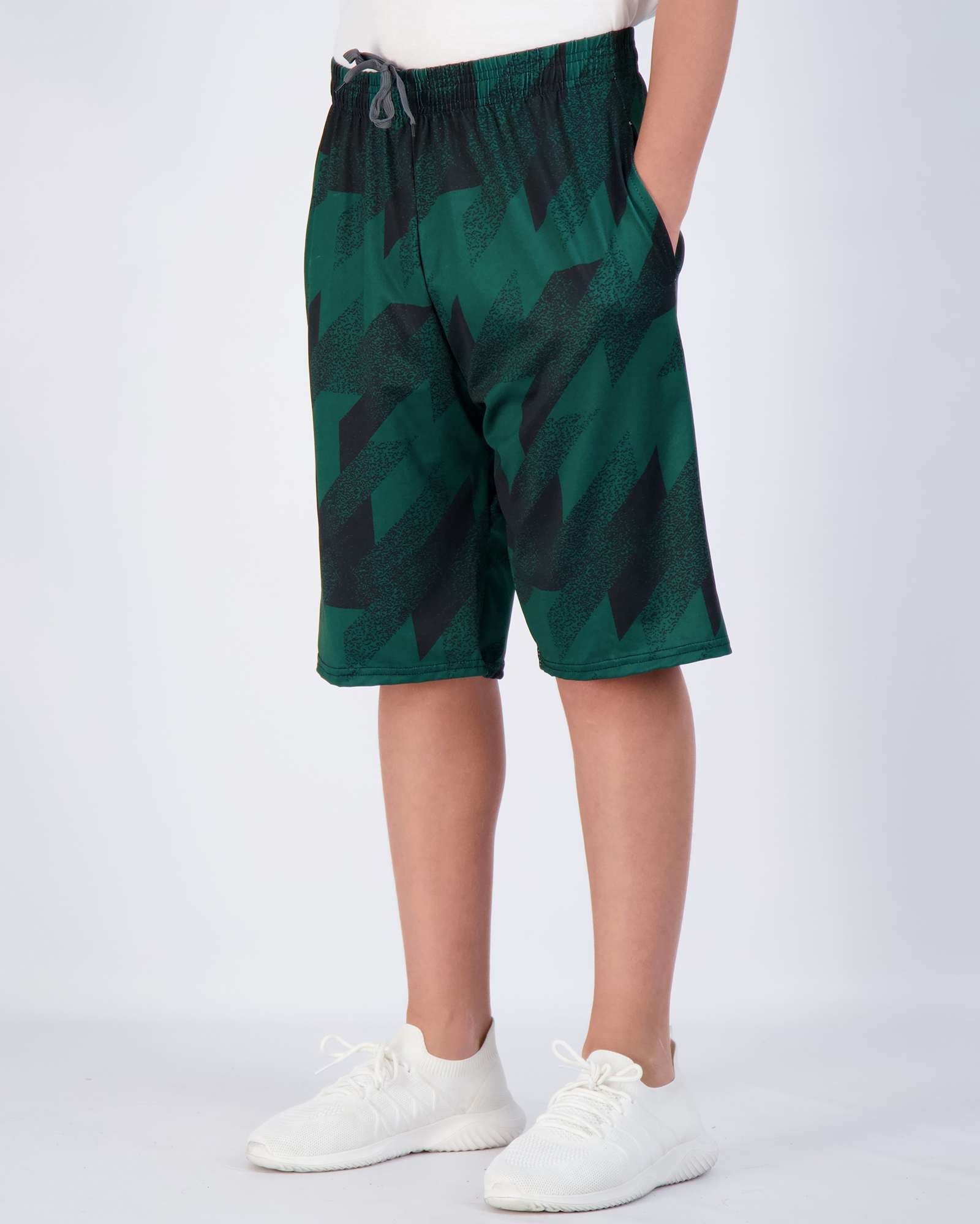 5 Pack: Boys Printed Dry Fit Active Shorts