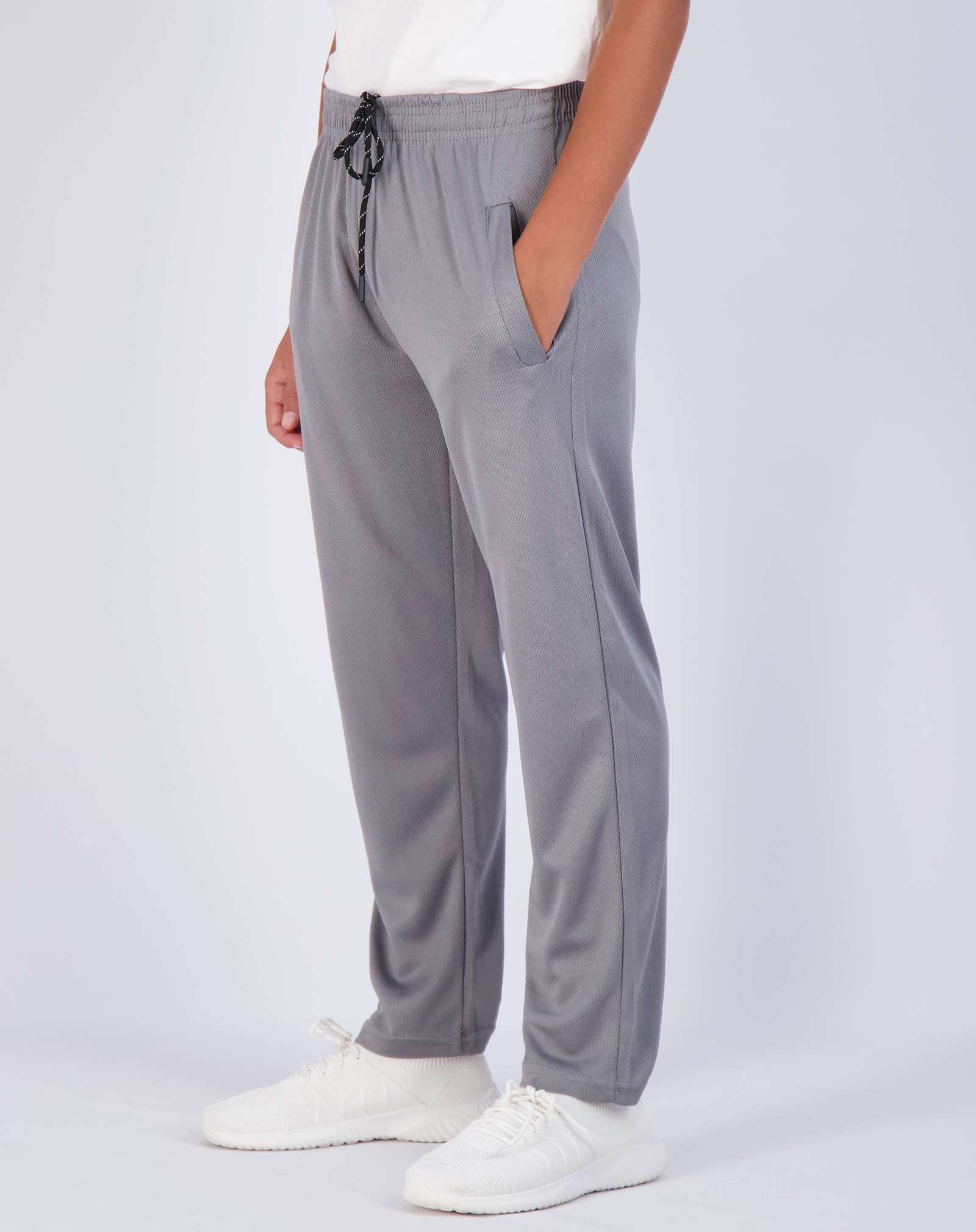 3 Pack: Boys Mesh Open Bottom Active Sweatpants