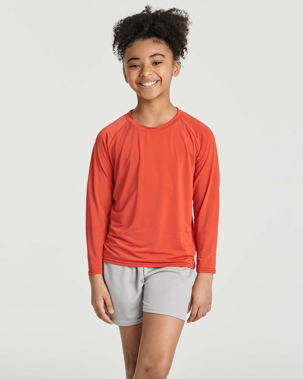 4 Pack: Girls' Long Sleeve Rash Guard Shirt