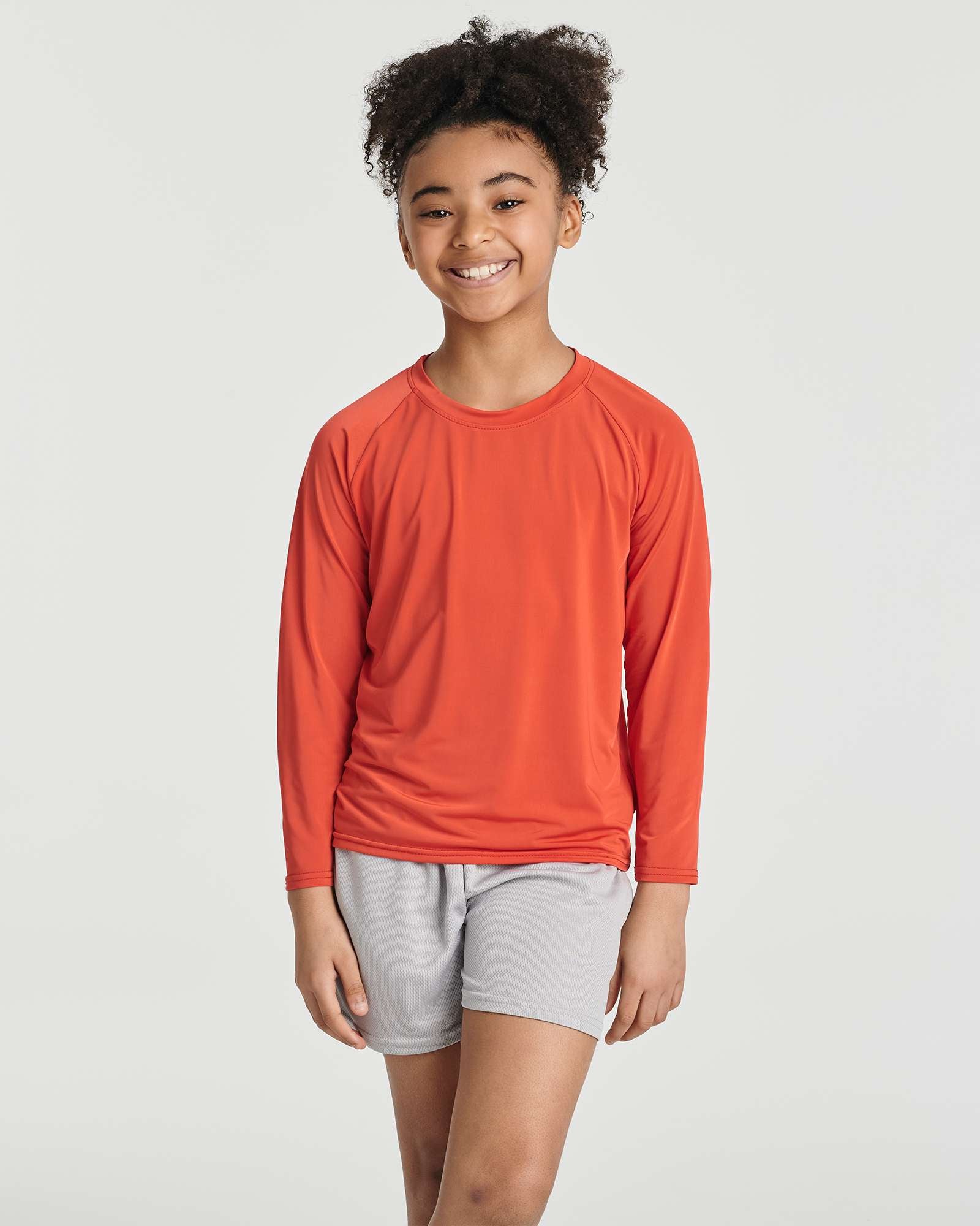 4 Pack: Girls' Long Sleeve Rash Guard Shirt