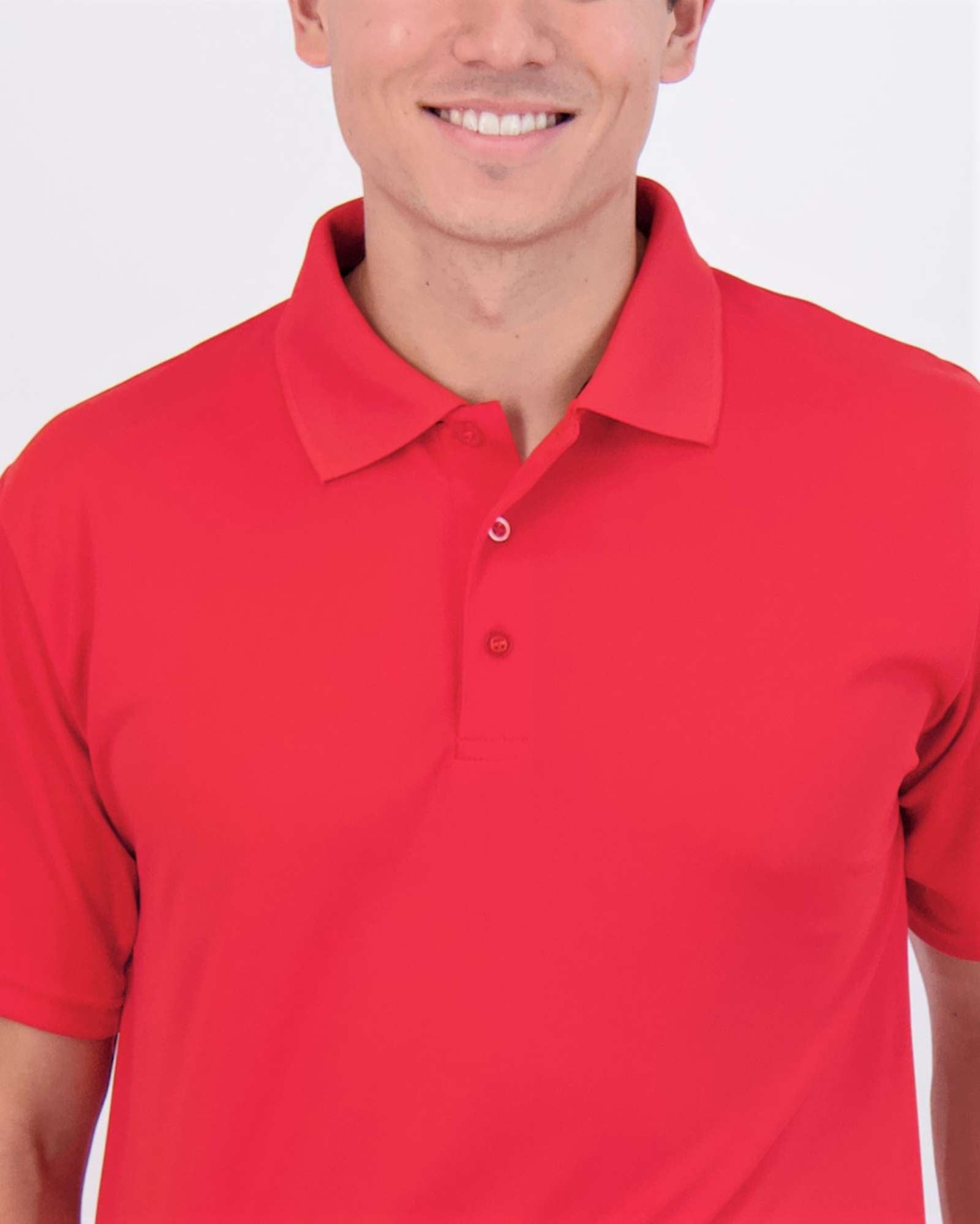 3 Pack: Mens Quick-Dry Short Sleeve Performance Polo Shirt