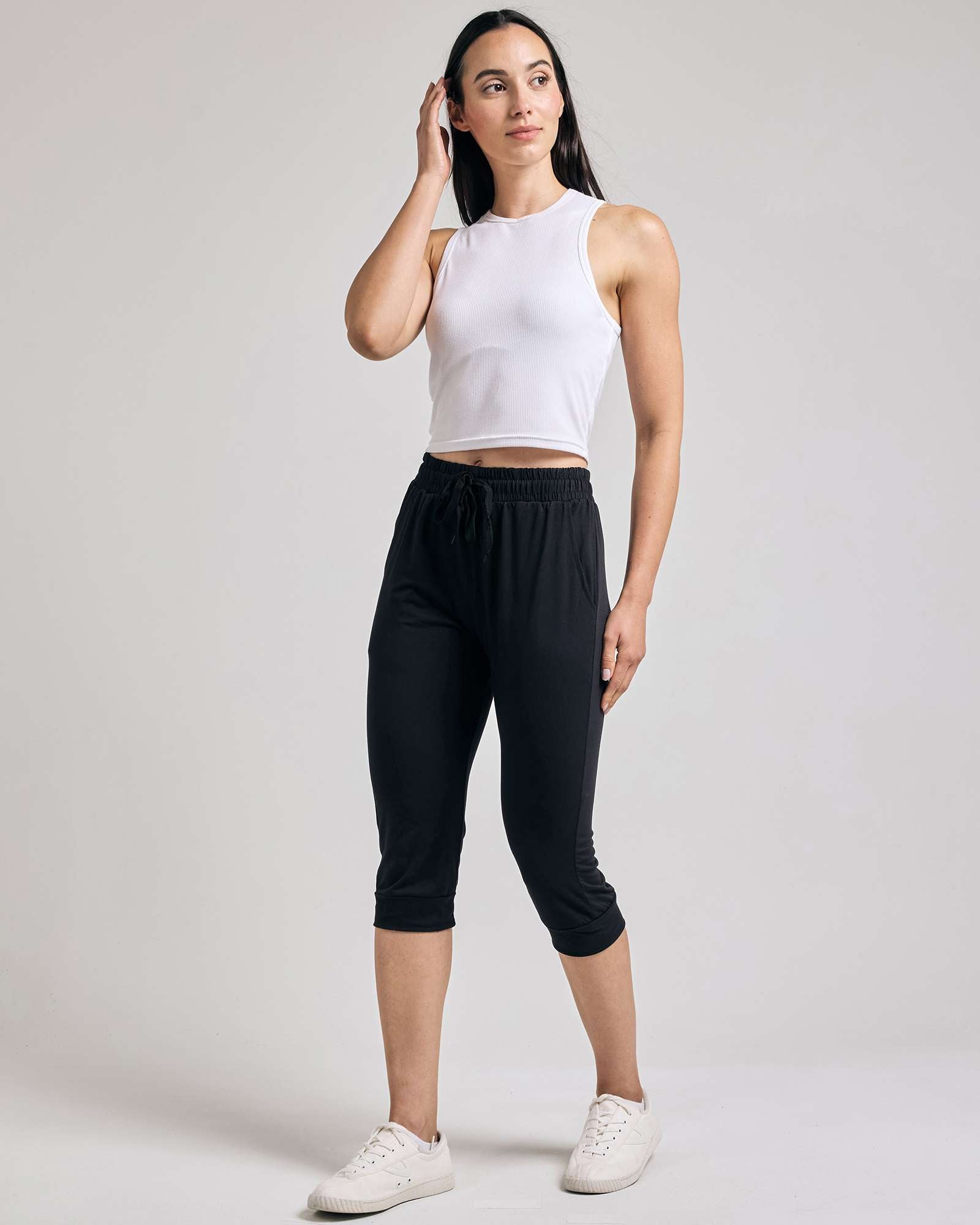 3 Pack: Women's Capri Joggers (Available in Plus Size)