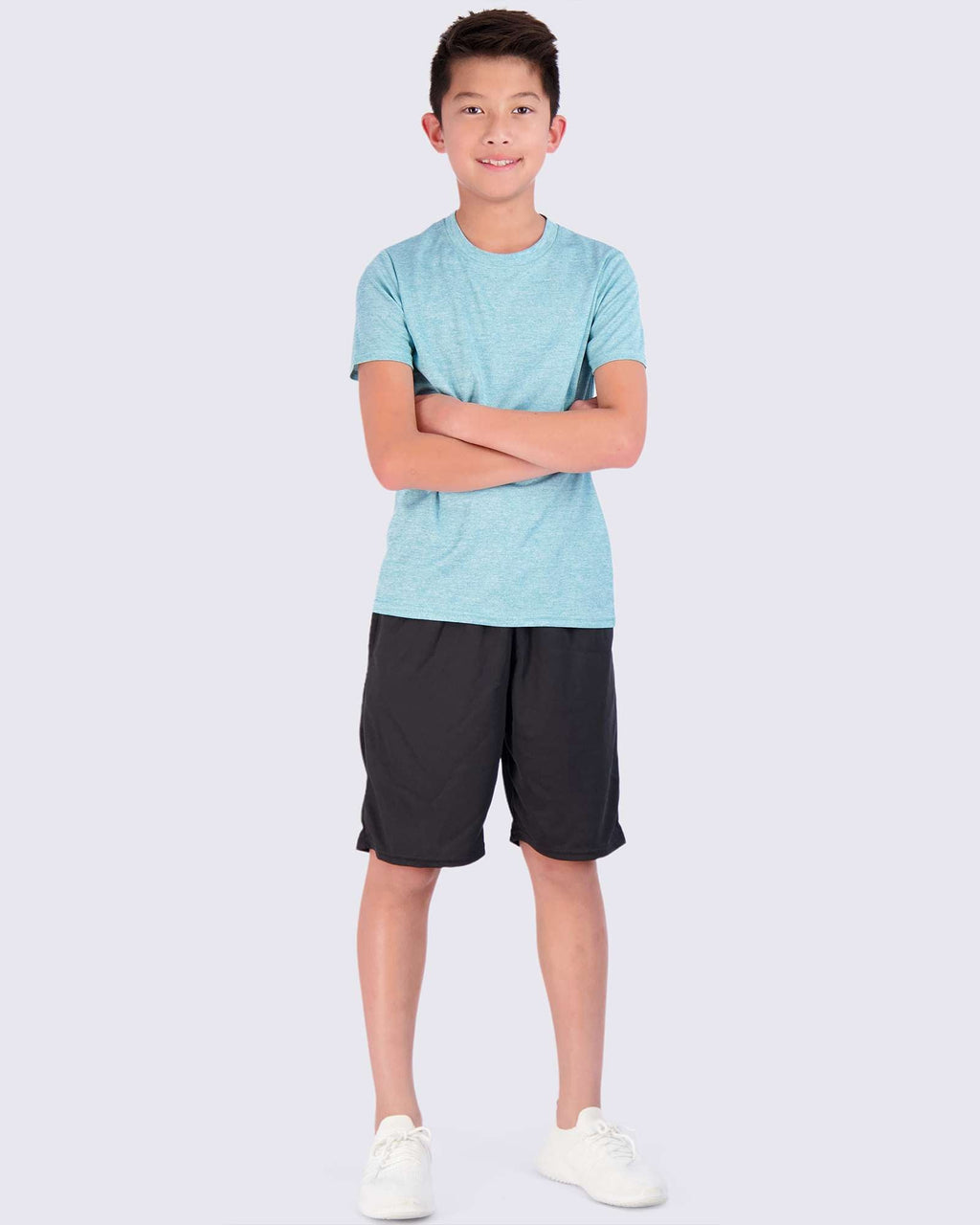 5 Pack: Boys Mesh Active Short-Sleeve T-Shirt