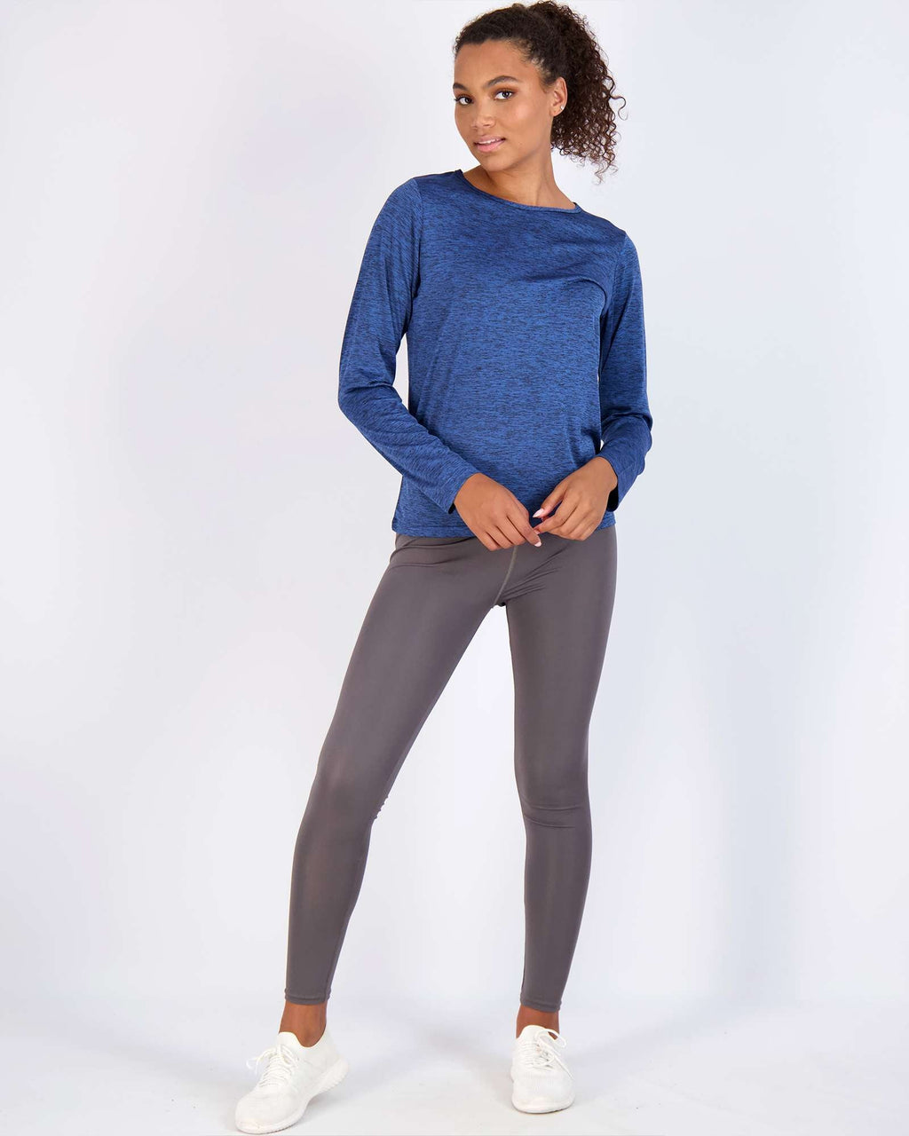 4 Pack: Womens Dry-Fit Active Long-Sleeve T-Shirt